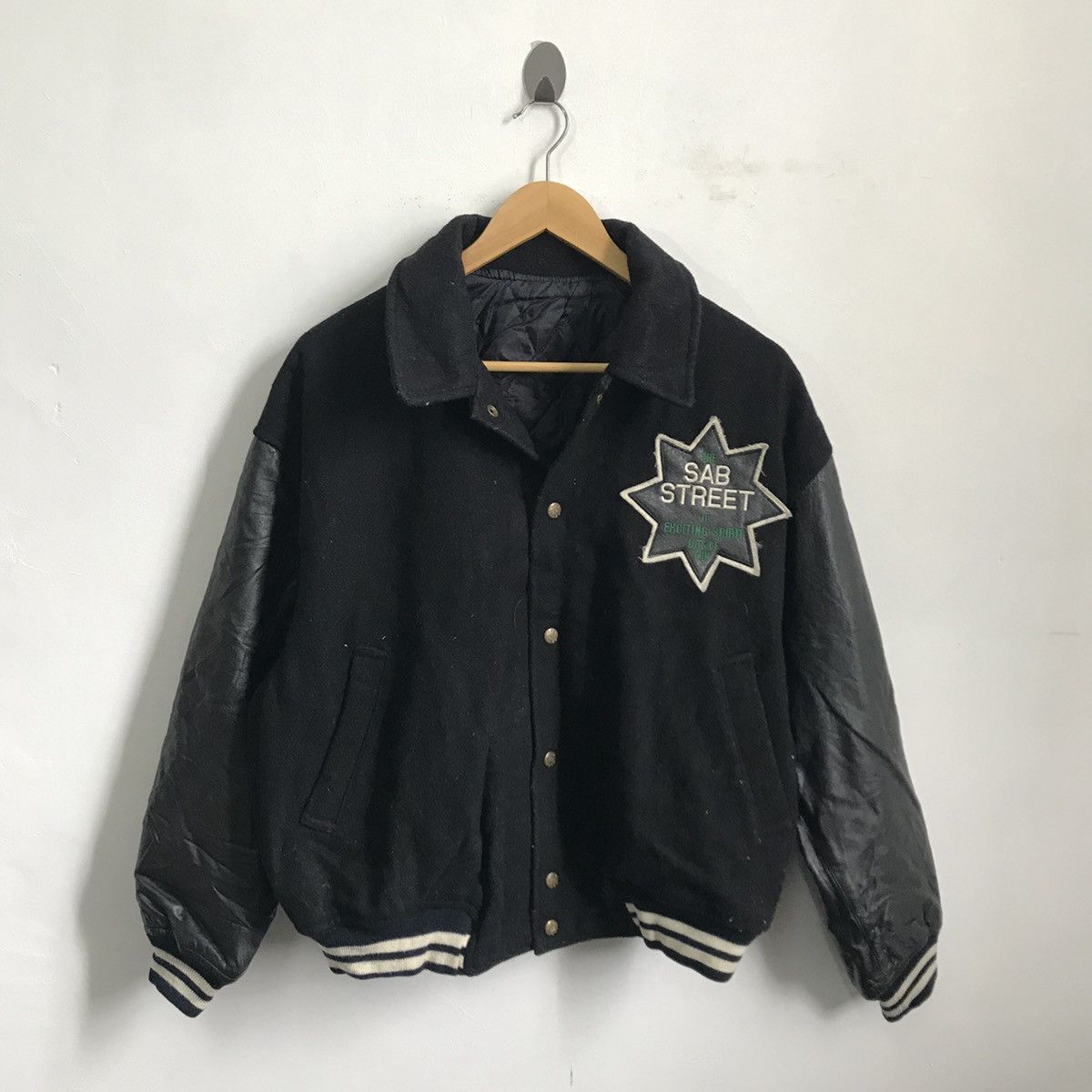 Japanese Brand AJ1 Sab Street Big Logo Varsity Jacket Size US L / EU 52-54 / 3 - 2 Thumbnail