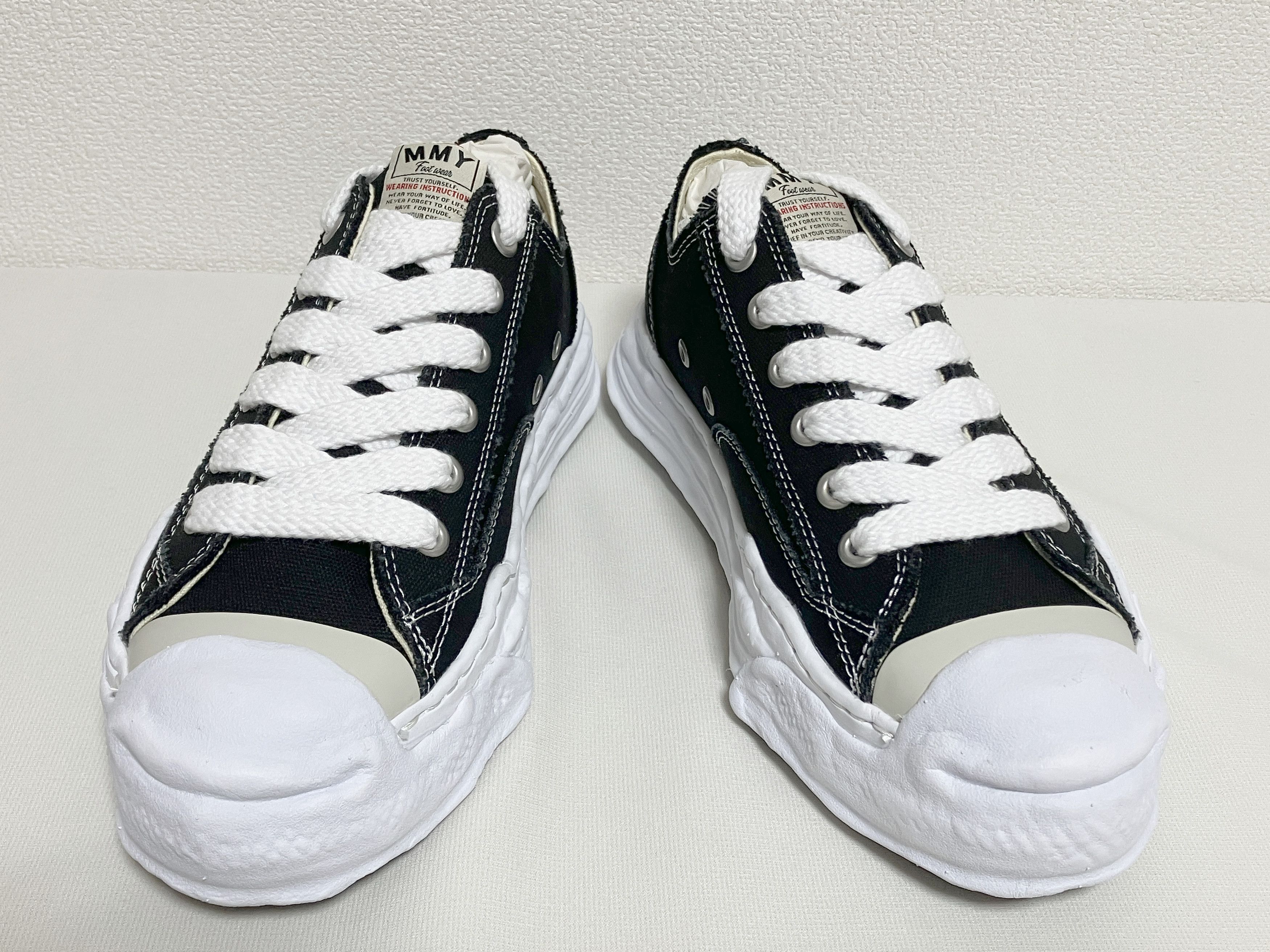 Maison MIHARA YASUHIRO MIHARA YASUHIRO HANK original sole toe cap LOW canvas black Size US 11.5 / EU 44-45 - 4 Thumbnail