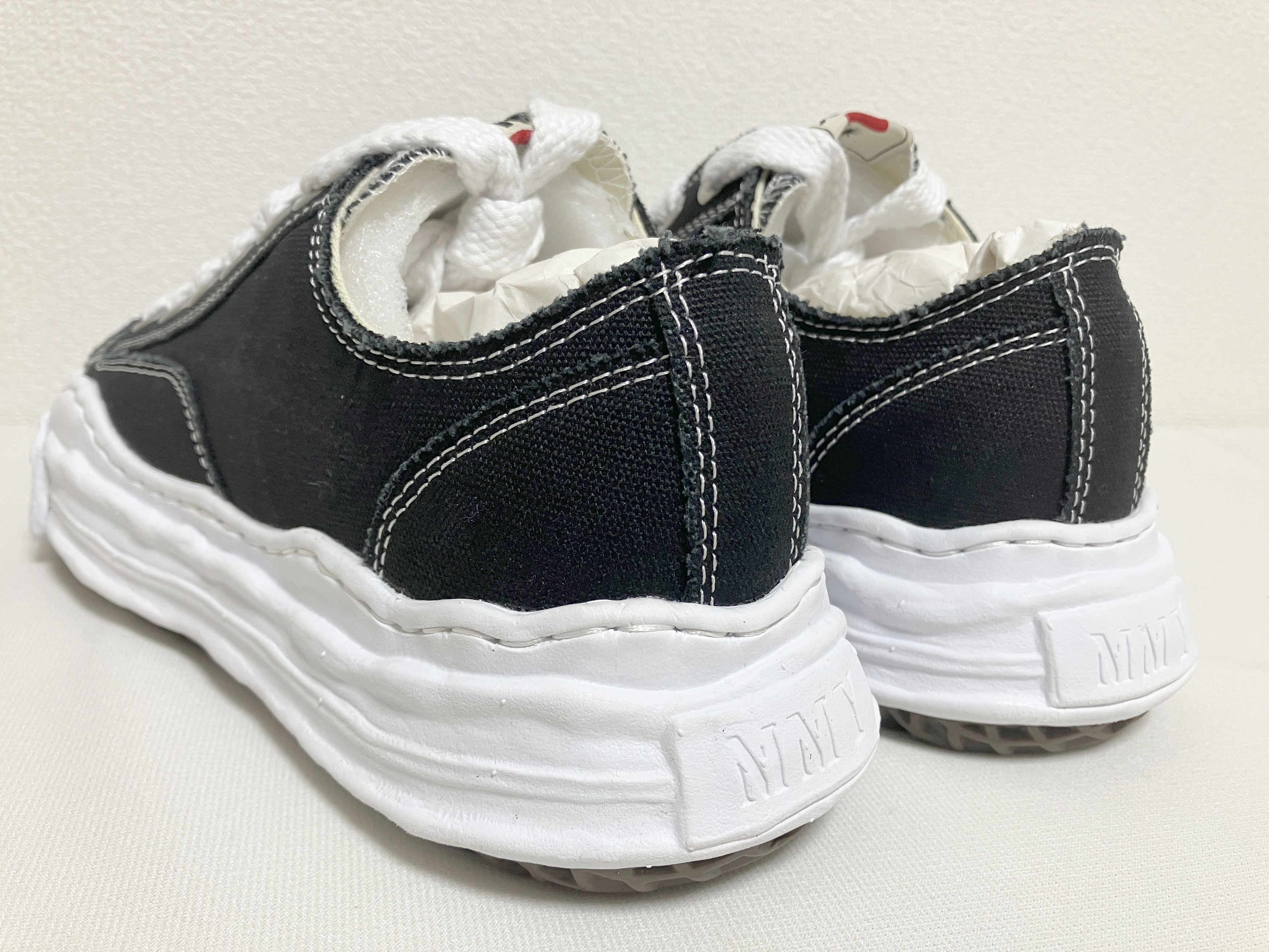 Maison MIHARA YASUHIRO MIHARA YASUHIRO HANK original sole toe cap LOW canvas black Size US 11.5 / EU 44-45 - 3 Thumbnail