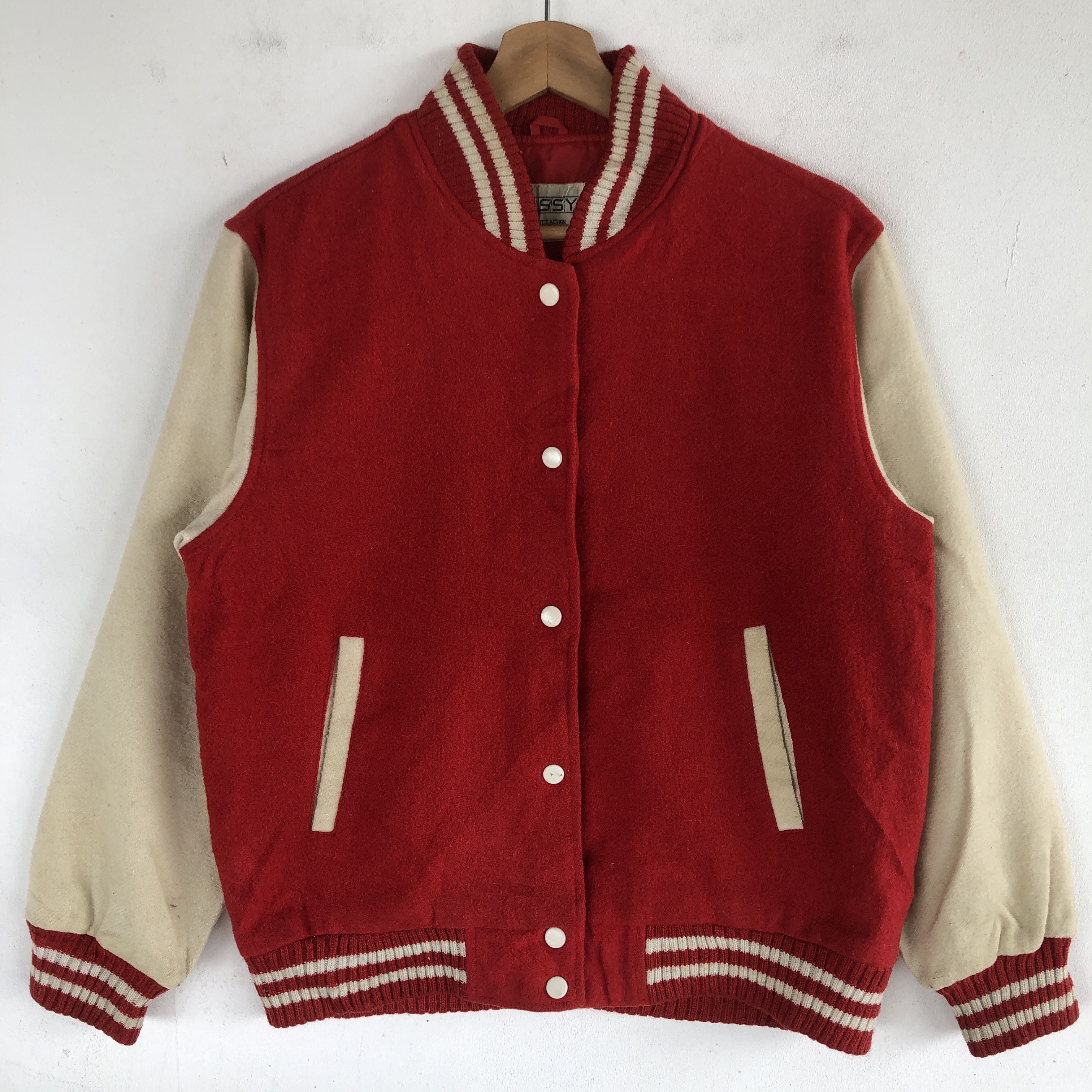 Japanese Brand × Vintage Vintage Passy Varsity Jackets Japanese Basic Wool Jacket Size M / US 6-8 / IT 42-44 - 4 Thumbnail