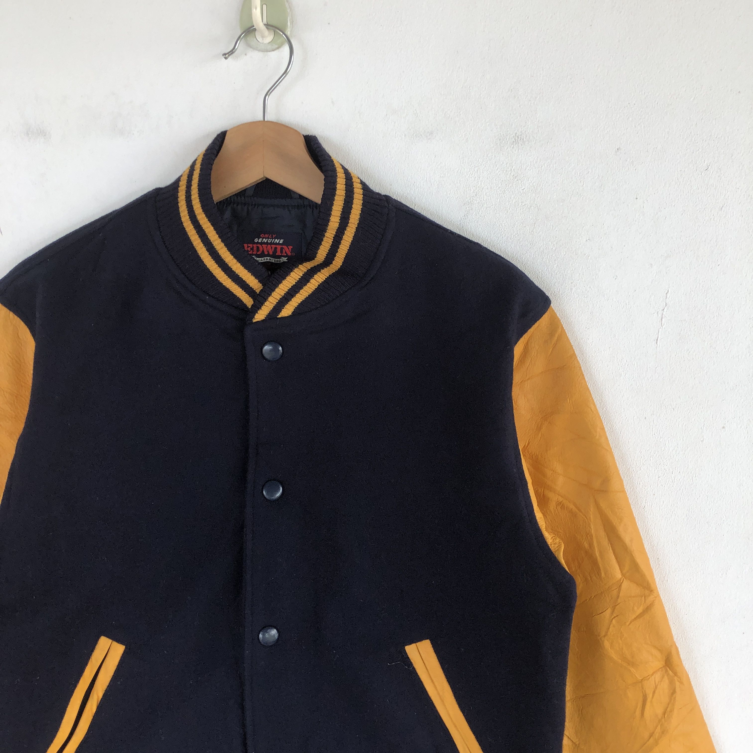 Vintage Vintage Edwin Varsity Jackets Japanese Edwin Wool Jacket Size S / US 4 / IT 40 - 5 Thumbnail