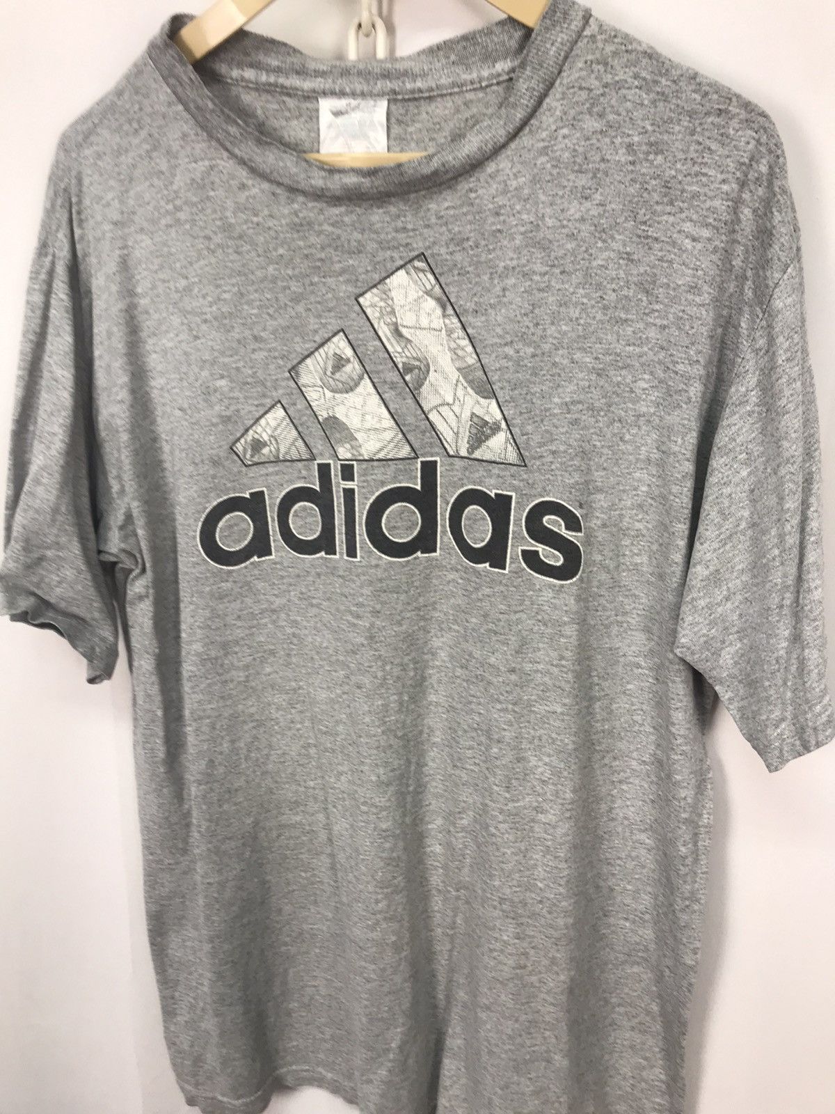 Adidas × Vintage Vintage adidas big logo tee made in usa Size US M / EU 48-50 / 2 - 3 Thumbnail