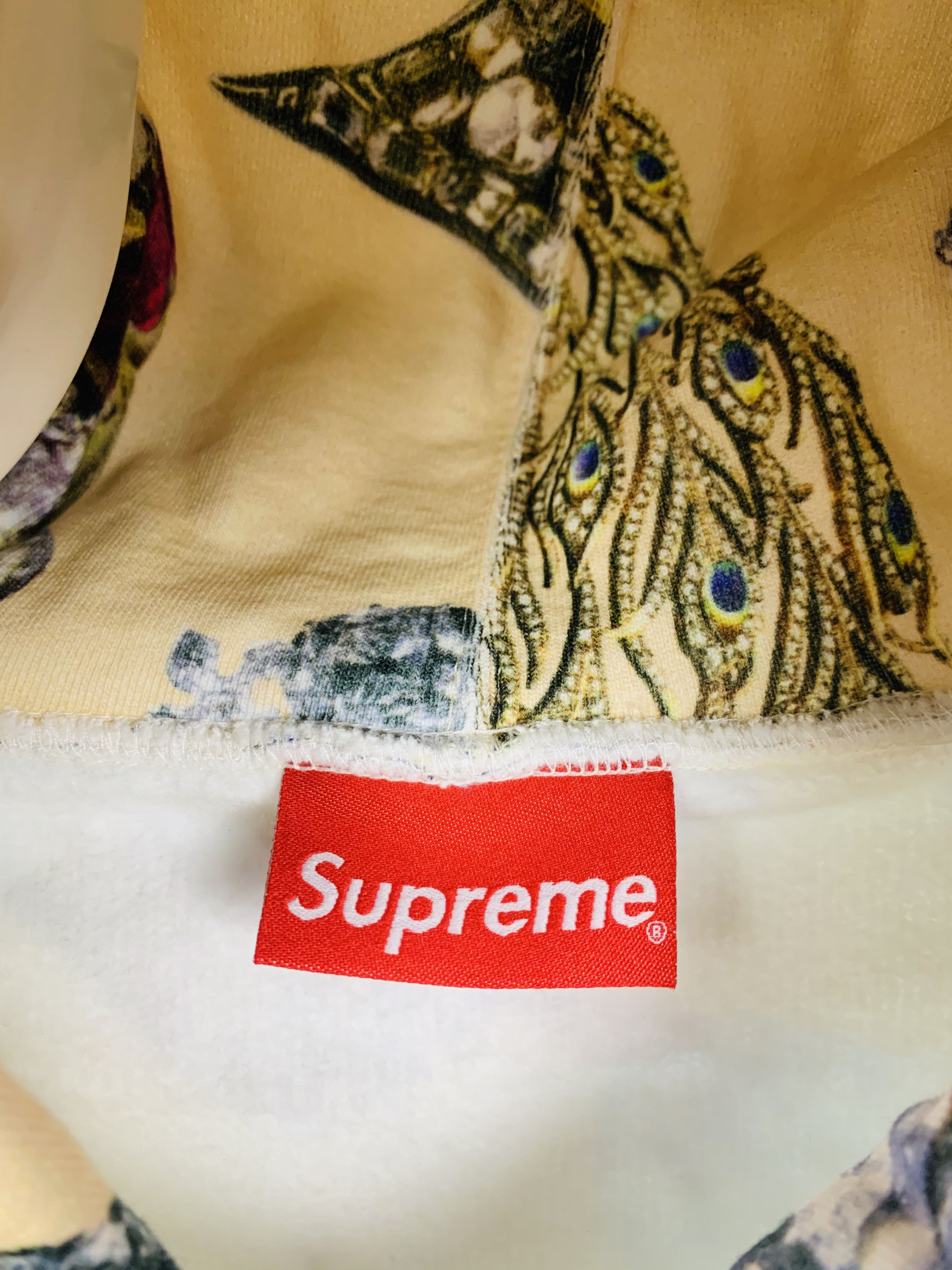 Supreme 2018 Supreme Jewels Hooded Sweatshirt Cream Medium Size US M / EU 48-50 / 2 - 5 Thumbnail