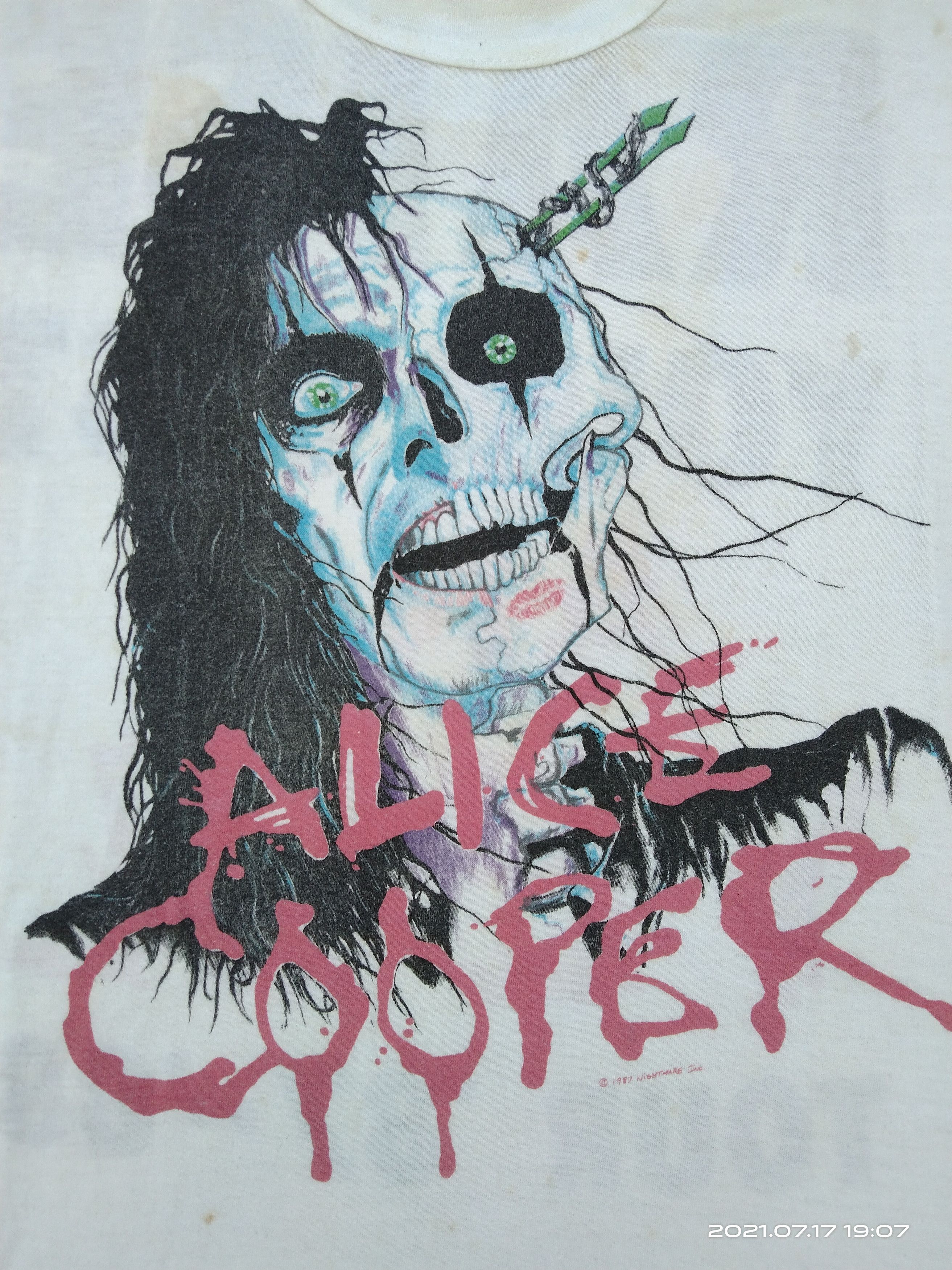 Vintage ALICE COOPER RAISE YOUR AND YELL 'TOUR 87-'88 Size US M / EU 48-50 / 2 - 3 Thumbnail