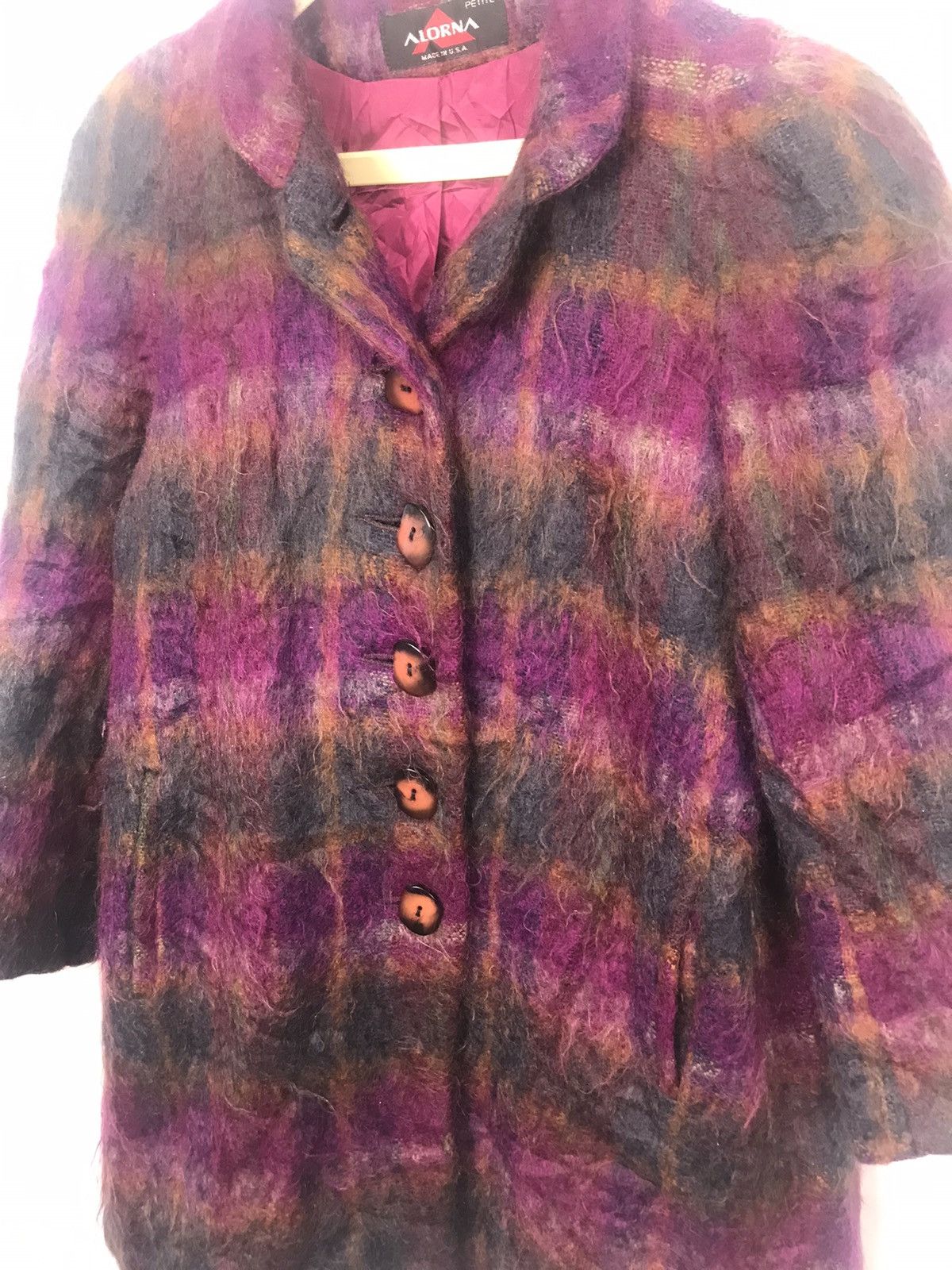 Vintage Alorna mohair button jacket womanwear Size M / US 6-8 / IT 42-44 - 6 Thumbnail