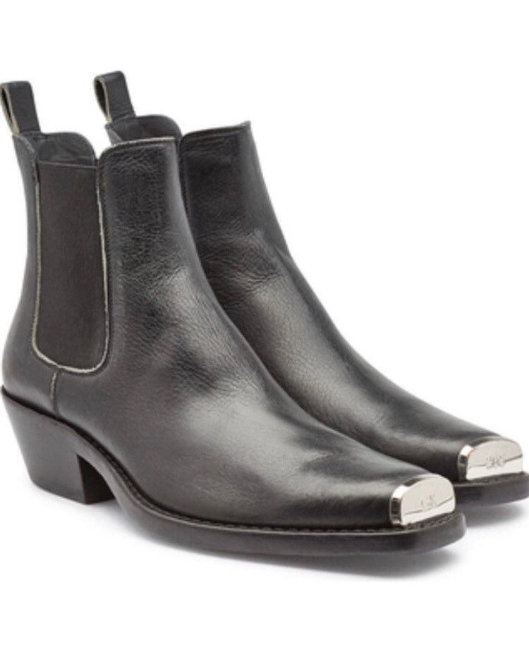 image of Calvin Klein 205W39Nyc x Raf Simons Tex Boot. 38 in Black, Women's