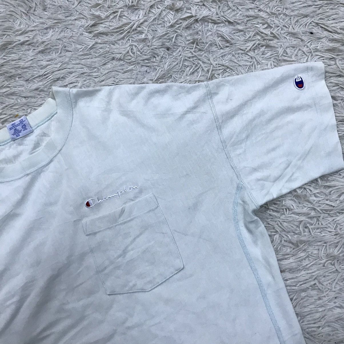 Champion × Vintage Vintage Champion Reverse Weave Single Pocket Tshirt Size US L / EU 52-54 / 3 - 10 Thumbnail