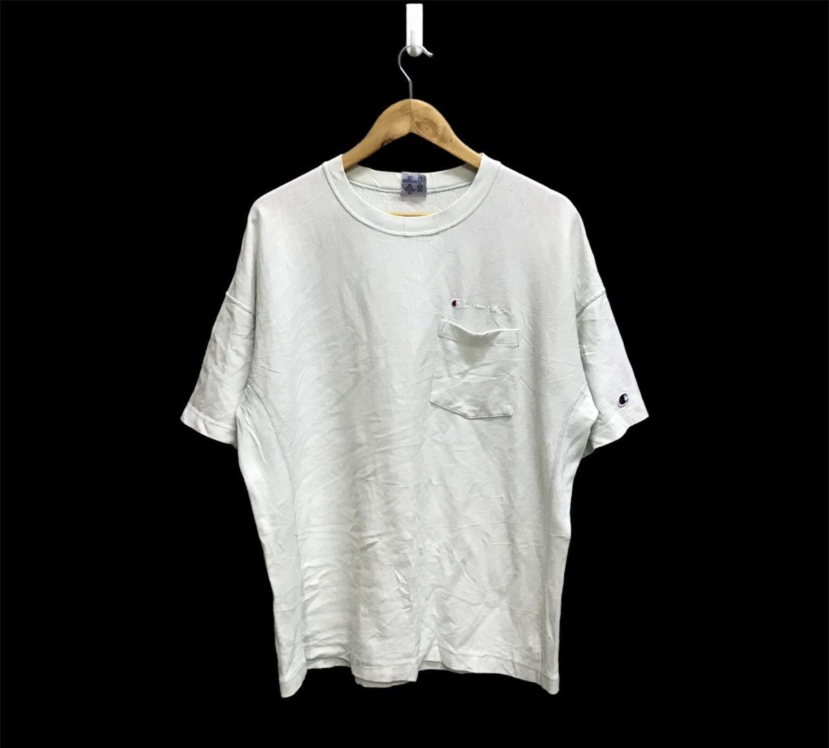 Champion × Vintage Vintage Champion Reverse Weave Single Pocket Tshirt Size US L / EU 52-54 / 3 - 1 Thumbnail