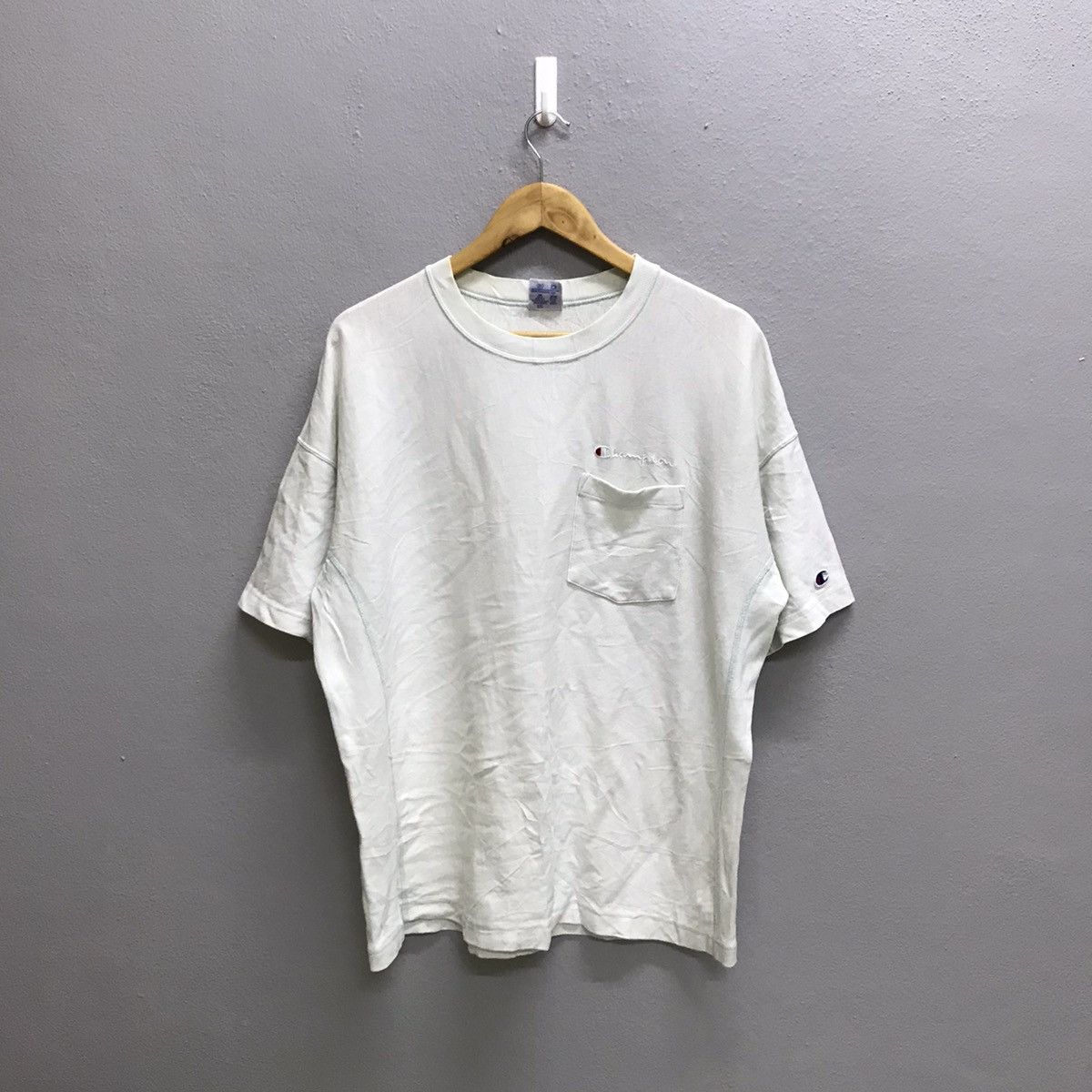 Champion × Vintage Vintage Champion Reverse Weave Single Pocket Tshirt Size US L / EU 52-54 / 3 - 3 Thumbnail