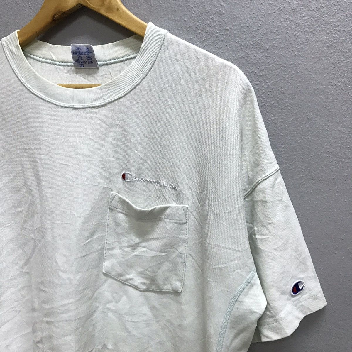 Champion × Vintage Vintage Champion Reverse Weave Single Pocket Tshirt Size US L / EU 52-54 / 3 - 5 Thumbnail