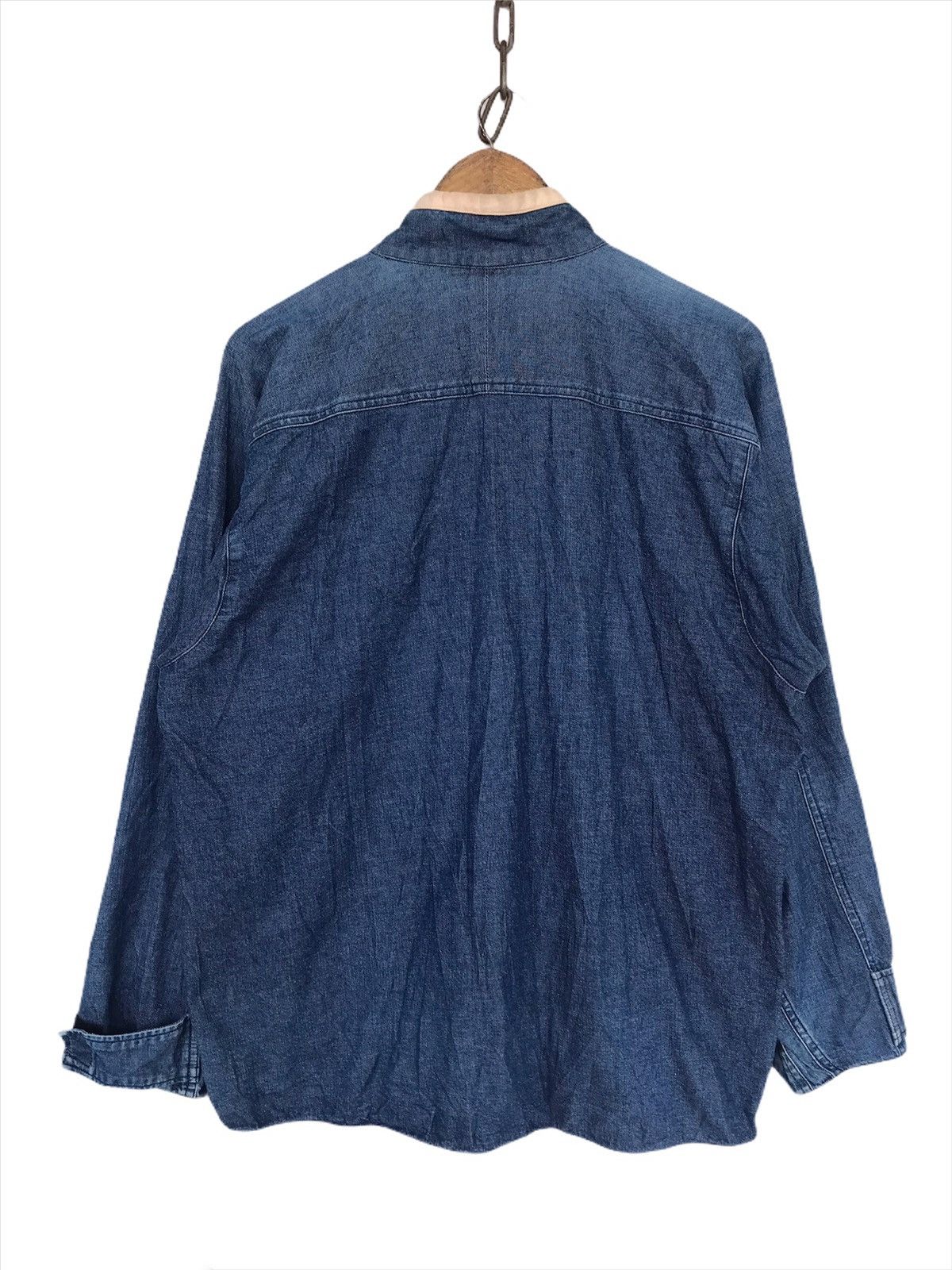 Indigo 🔥Vintage Studio D Artisan Indigo Workwear Zipper Jacket Size US L / EU 52-54 / 3 - 3 Thumbnail