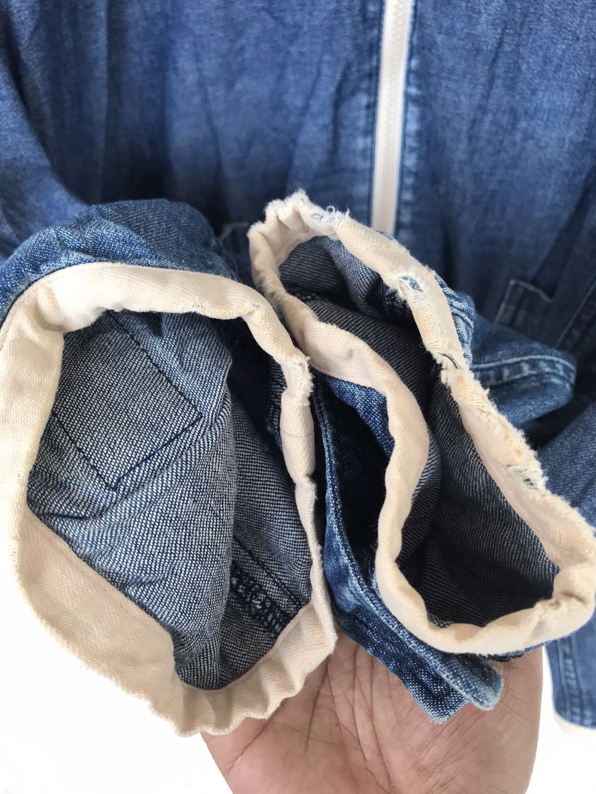 Indigo 🔥Vintage Studio D Artisan Indigo Workwear Zipper Jacket Size US L / EU 52-54 / 3 - 6 Thumbnail