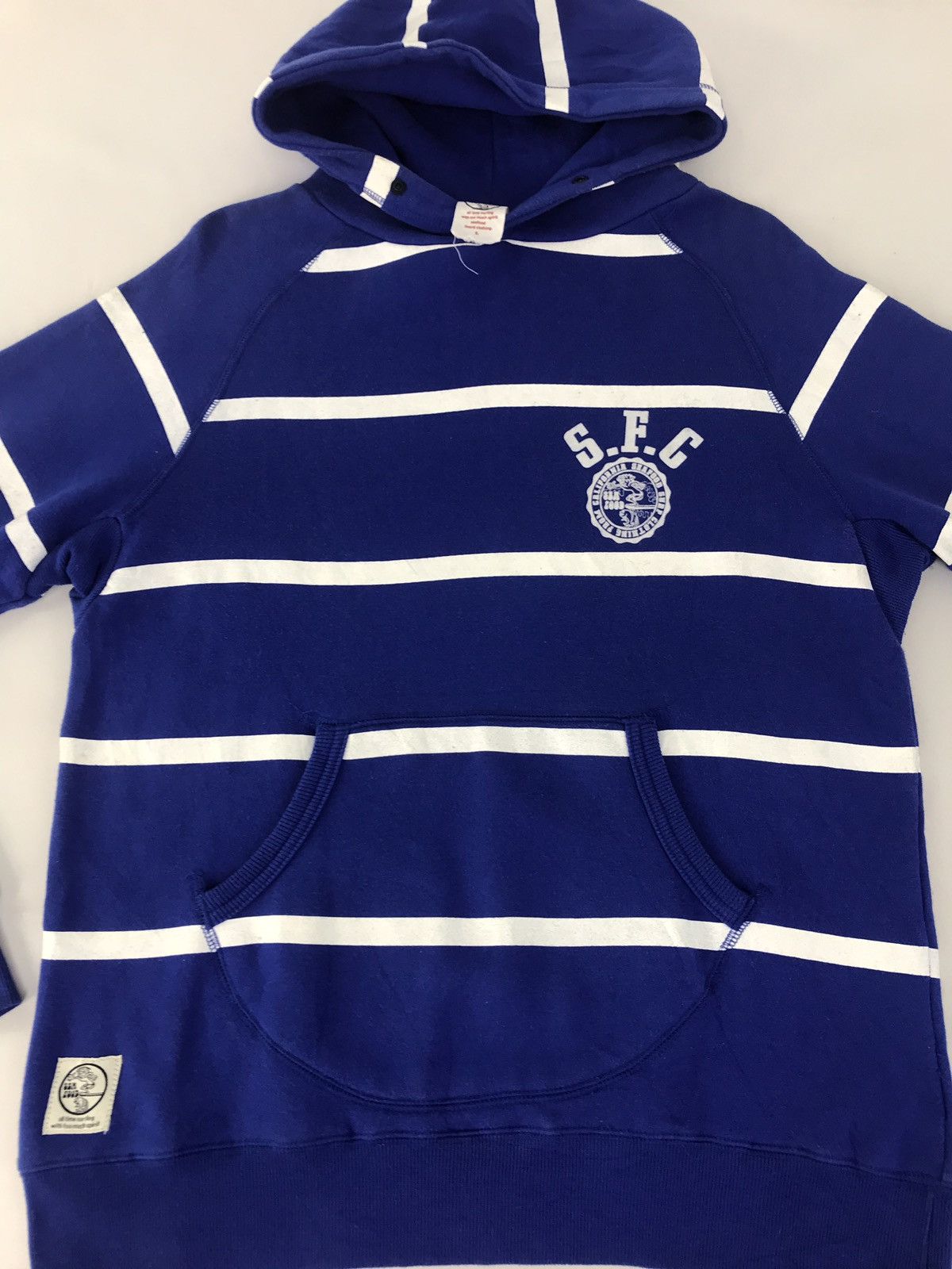 Japanese Brand Sweatshirt S.F.C Surf Clothing From California Logo Stripes Size US L / EU 52-54 / 3 - 3 Thumbnail