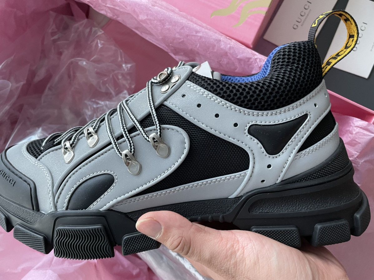 Gucci $1,500 Limited Edition Runway Flashtrek Reflective Sneaker Size US 10 / EU 43 - 12 Thumbnail