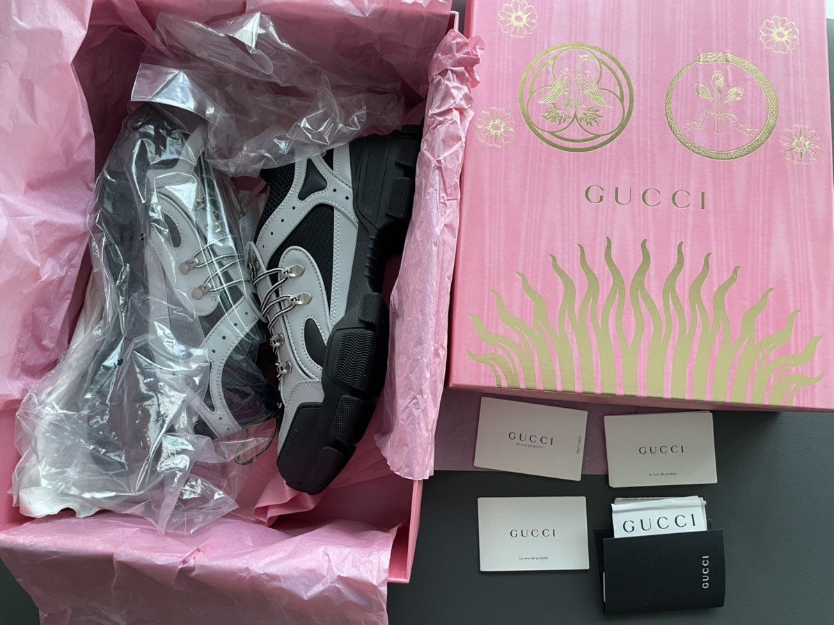 Gucci $1,500 Limited Edition Runway Flashtrek Reflective Sneaker Size US 10 / EU 43 - 9 Thumbnail
