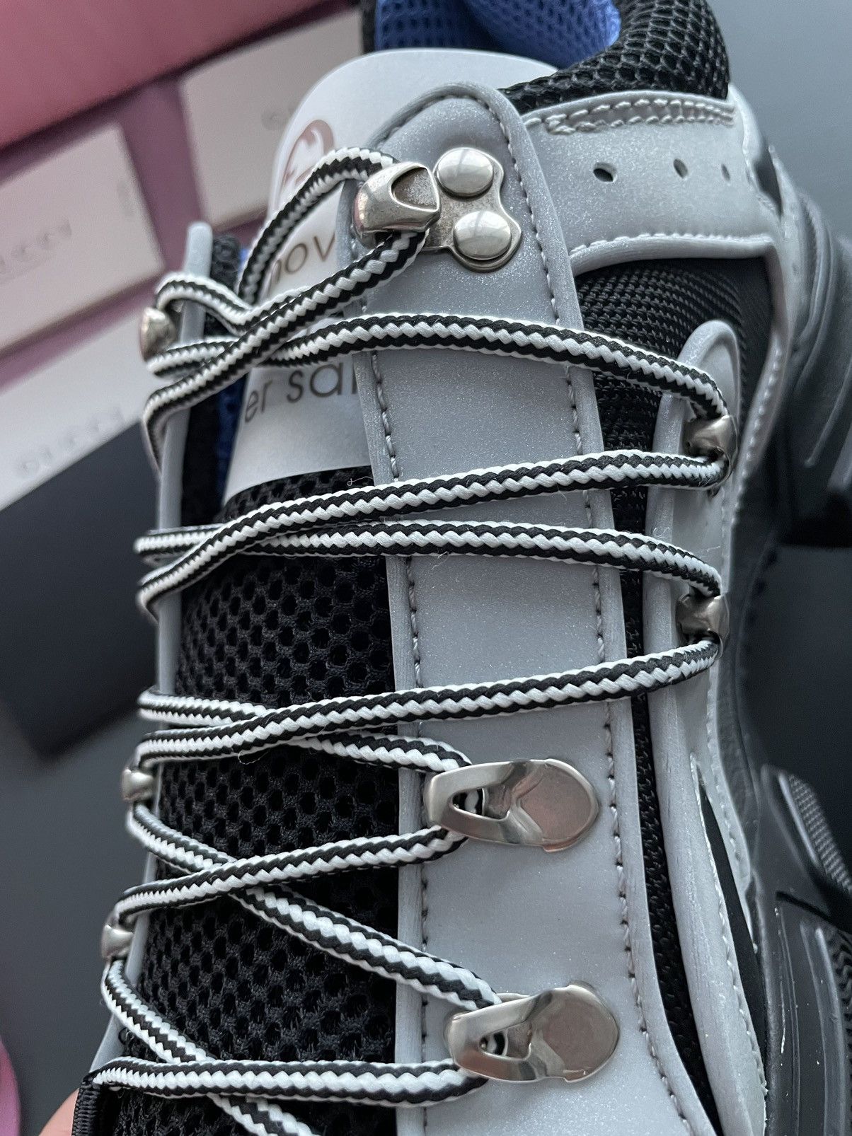 Gucci $1,500 Limited Edition Runway Flashtrek Reflective Sneaker Size US 10 / EU 43 - 20 Thumbnail