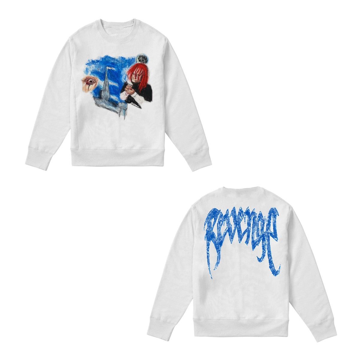Revenge × Trippie Redd DEFECT‼️ REVENGE Trippie Crayon Crewneck Size US XL / EU 56 / 4 - 9 Thumbnail
