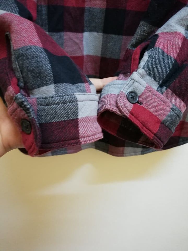 Flannel Flannel Long shirt button ups square pattern by GU Uniqlo Size US M / EU 48-50 / 2 - 5 Thumbnail