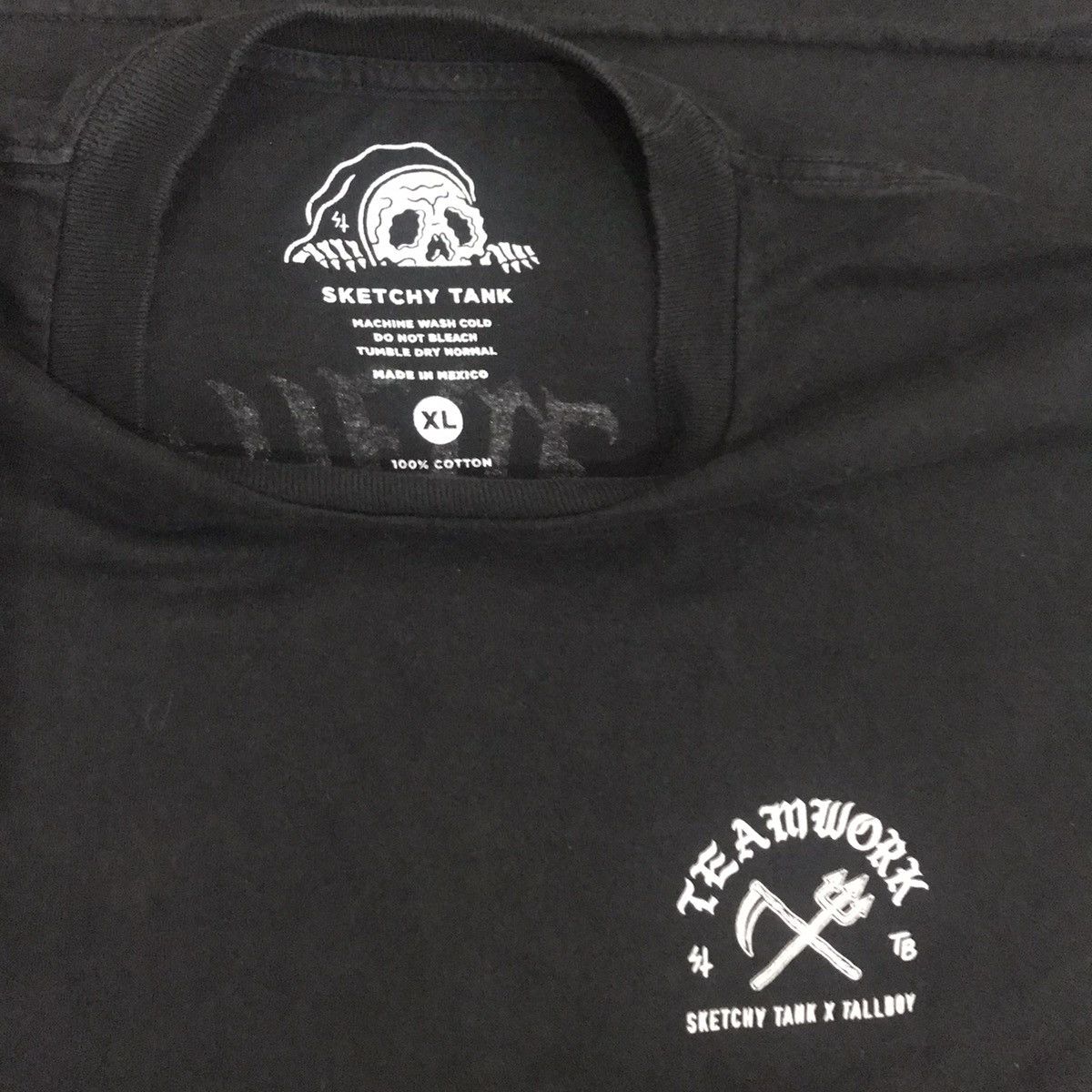 Japanese Brand sketchy tank x tall boy ghost big print tee Size US XL / EU 56 / 4 - 8 Thumbnail