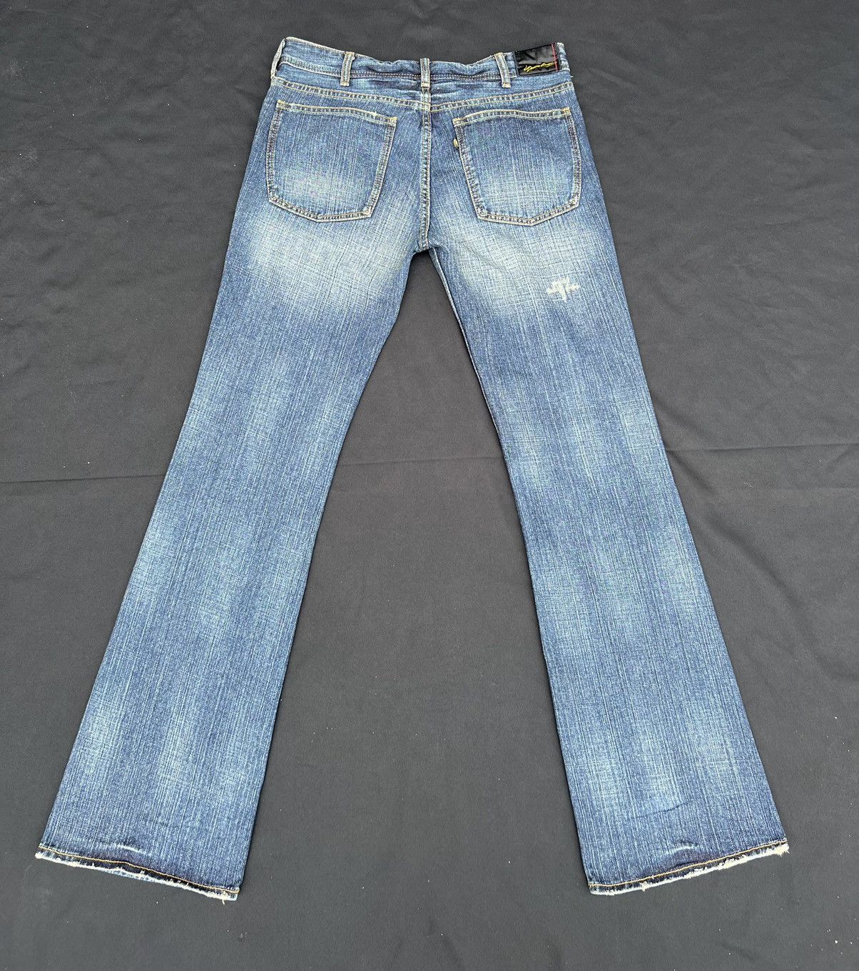 Vintage Flare Denim Craft Japan Faded Denim Jeans Free Shipping Size US 31 - 5 Thumbnail
