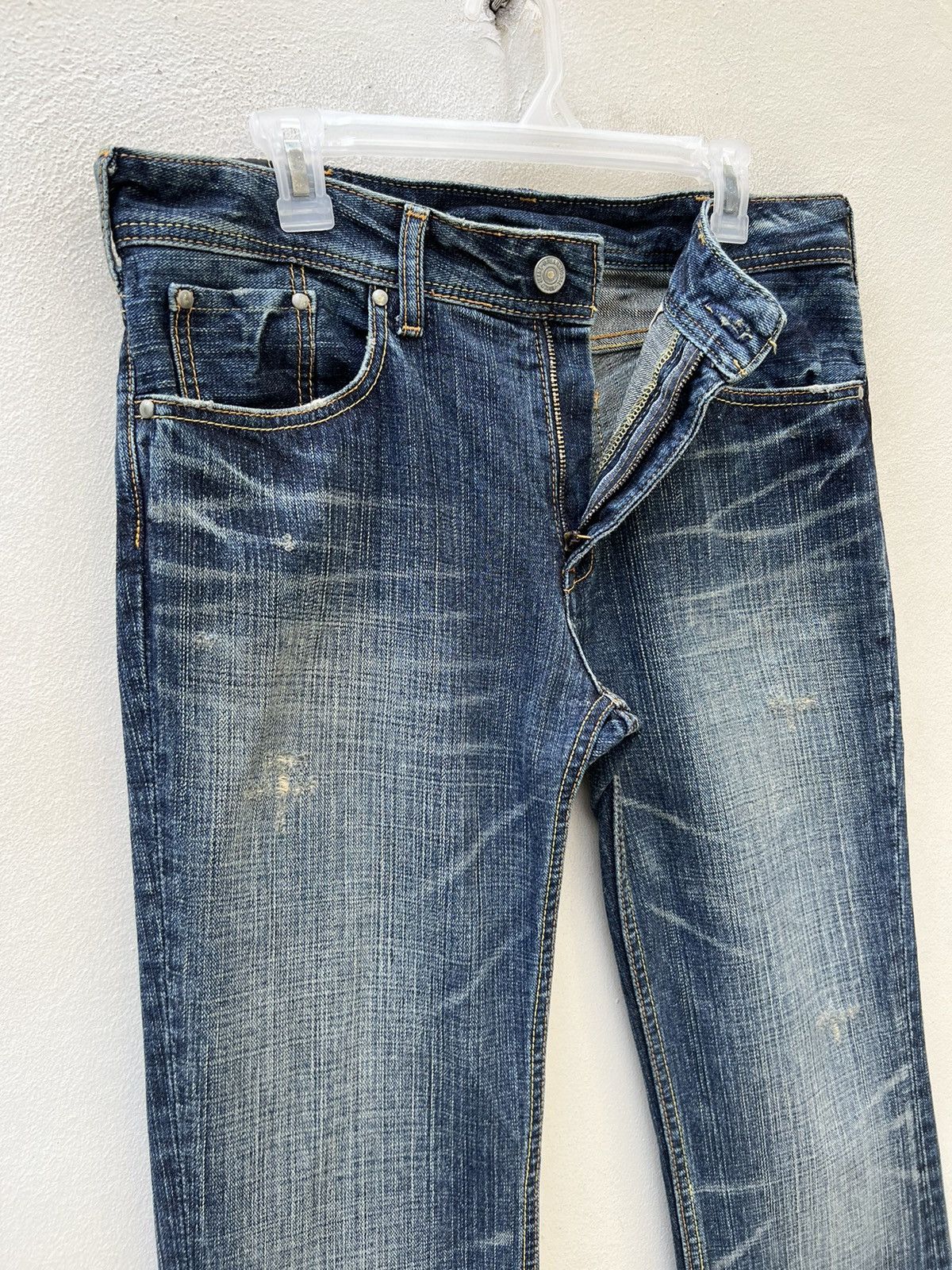 Vintage Flare Denim Craft Japan Faded Denim Jeans Free Shipping Size US 31 - 9 Thumbnail