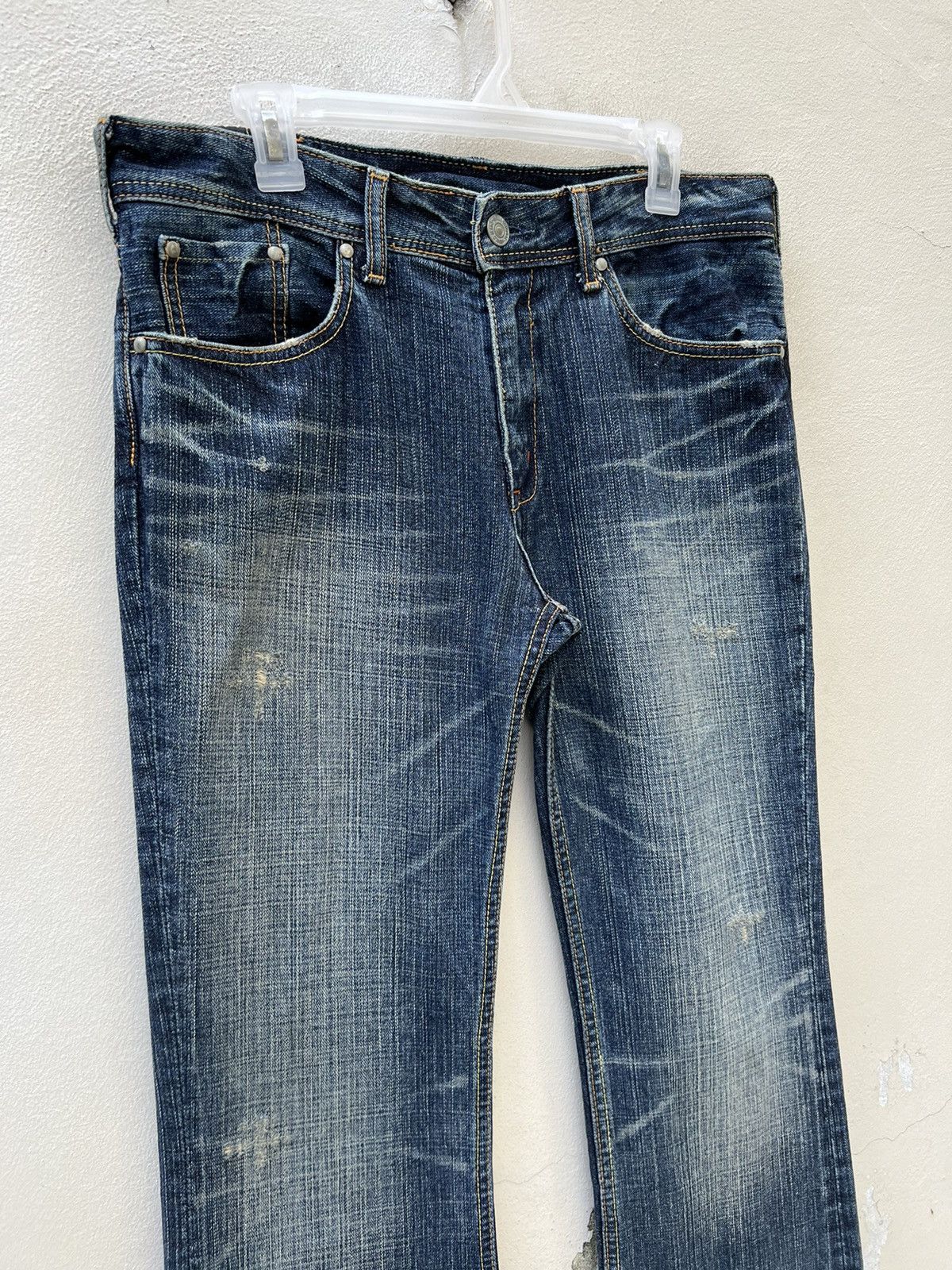 Vintage Flare Denim Craft Japan Faded Denim Jeans Free Shipping Size US 31 - 7 Thumbnail