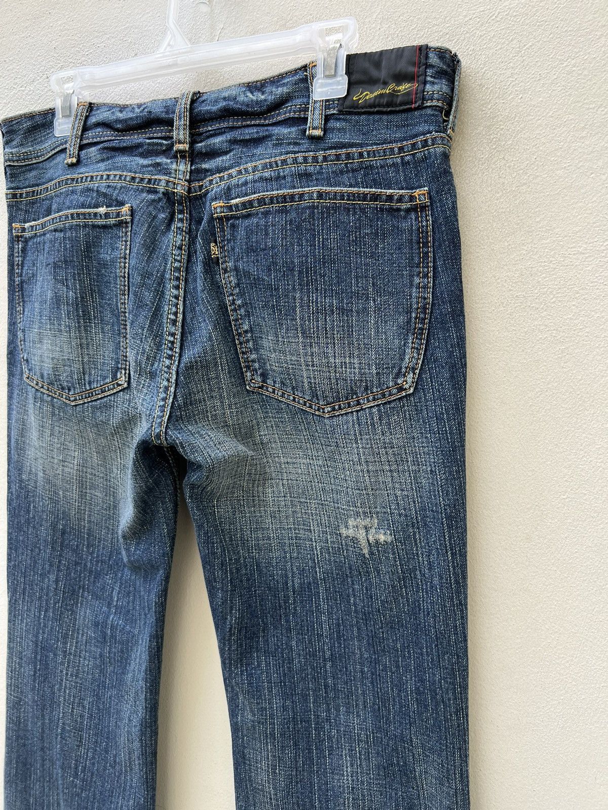 Vintage Flare Denim Craft Japan Faded Denim Jeans Free Shipping Size US 31 - 18 Thumbnail
