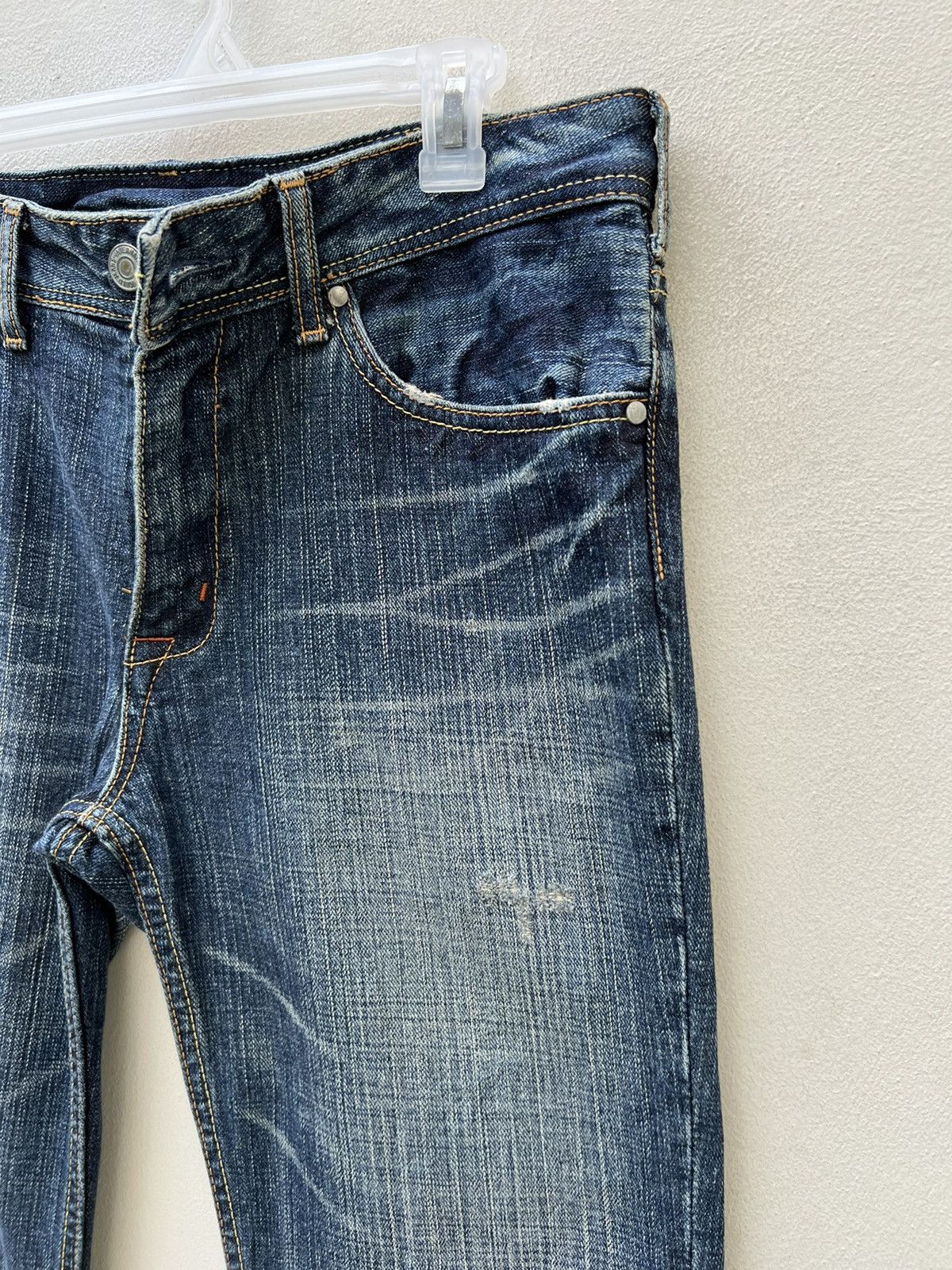 Vintage Flare Denim Craft Japan Faded Denim Jeans Free Shipping Size US 31 - 12 Thumbnail