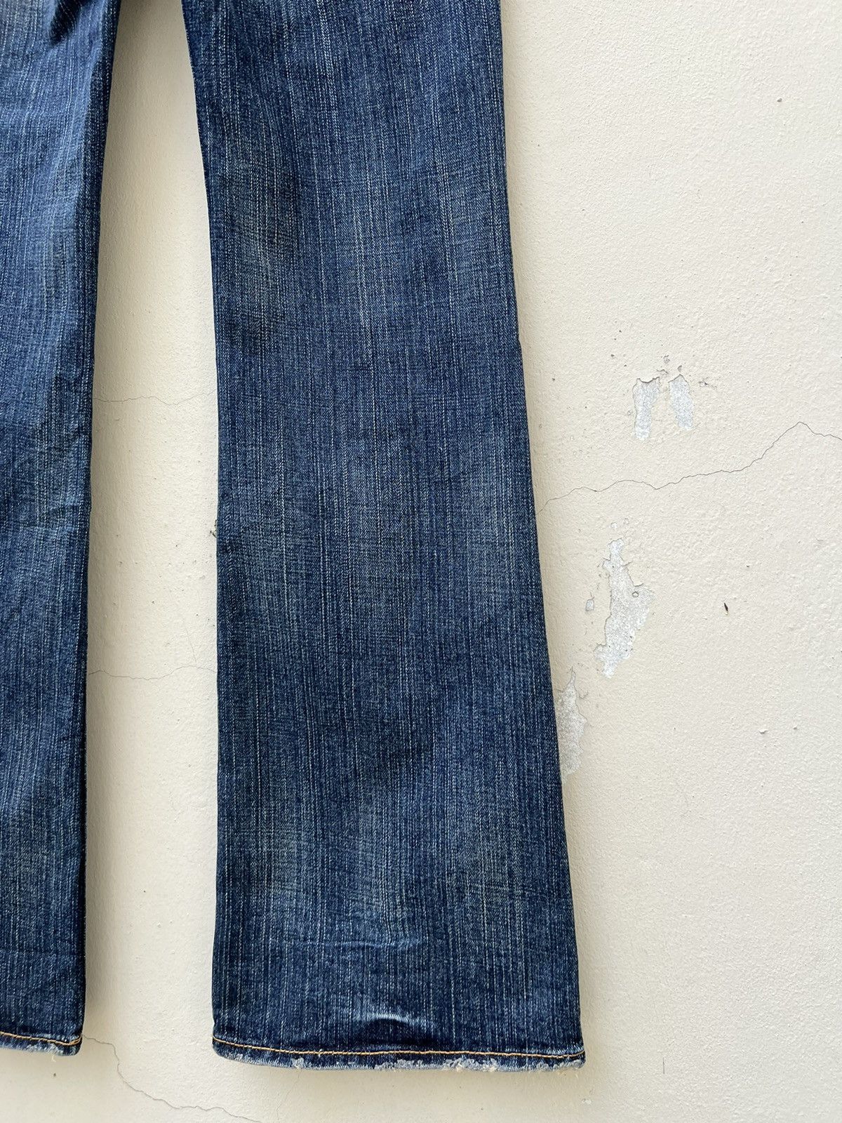 Vintage Flare Denim Craft Japan Faded Denim Jeans Free Shipping Size US 31 - 20 Thumbnail