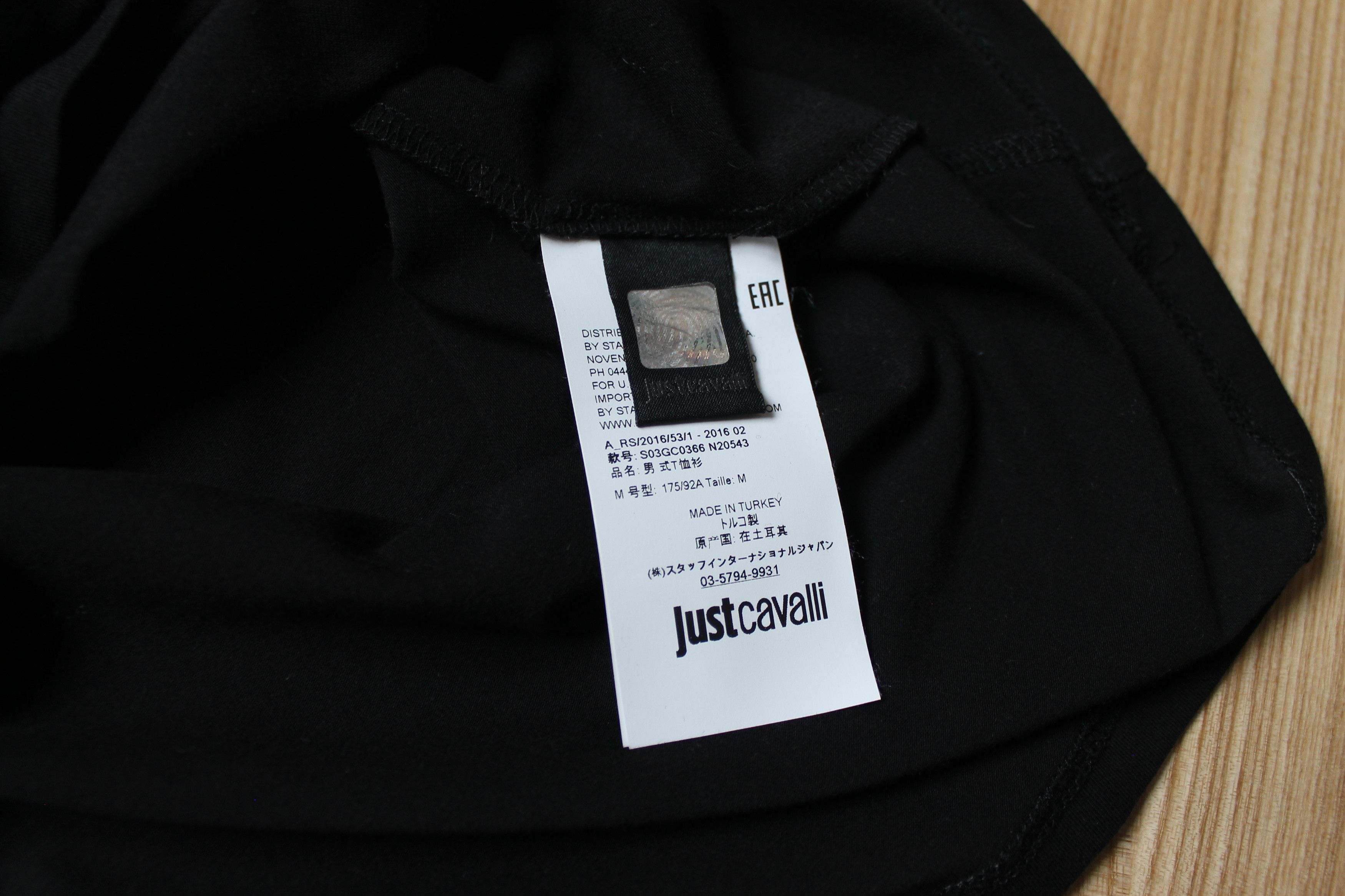 Just Cavalli Just Cavalli t-shirt black S03GC0366 N20543 Size US M / EU 48-50 / 2 - 9 Thumbnail