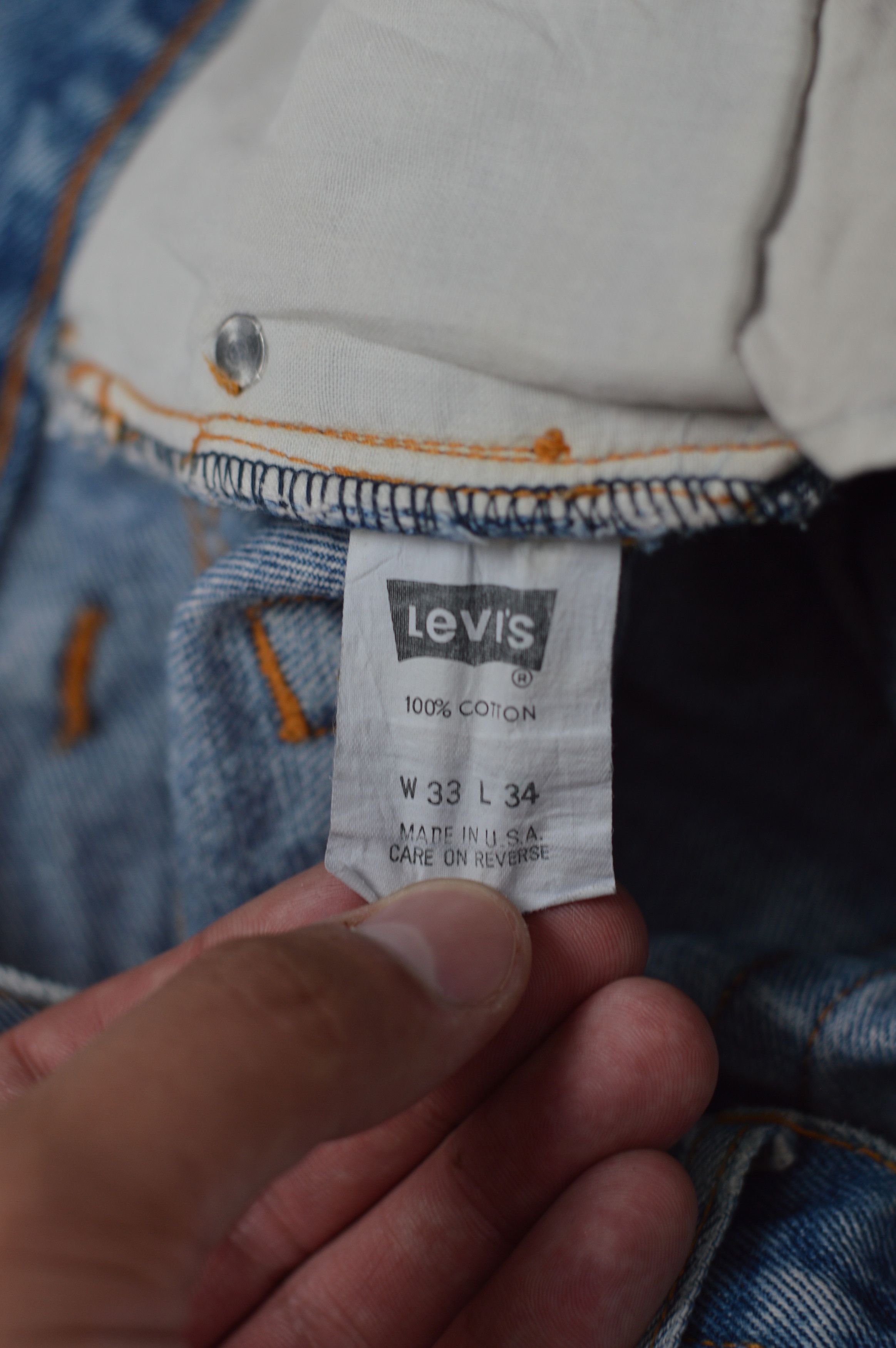 Levi's × Levi's Vintage Clothing × Vintage Vintage Levi's 501 Sun Faded Denim Pant Size US 33 - 12 Thumbnail