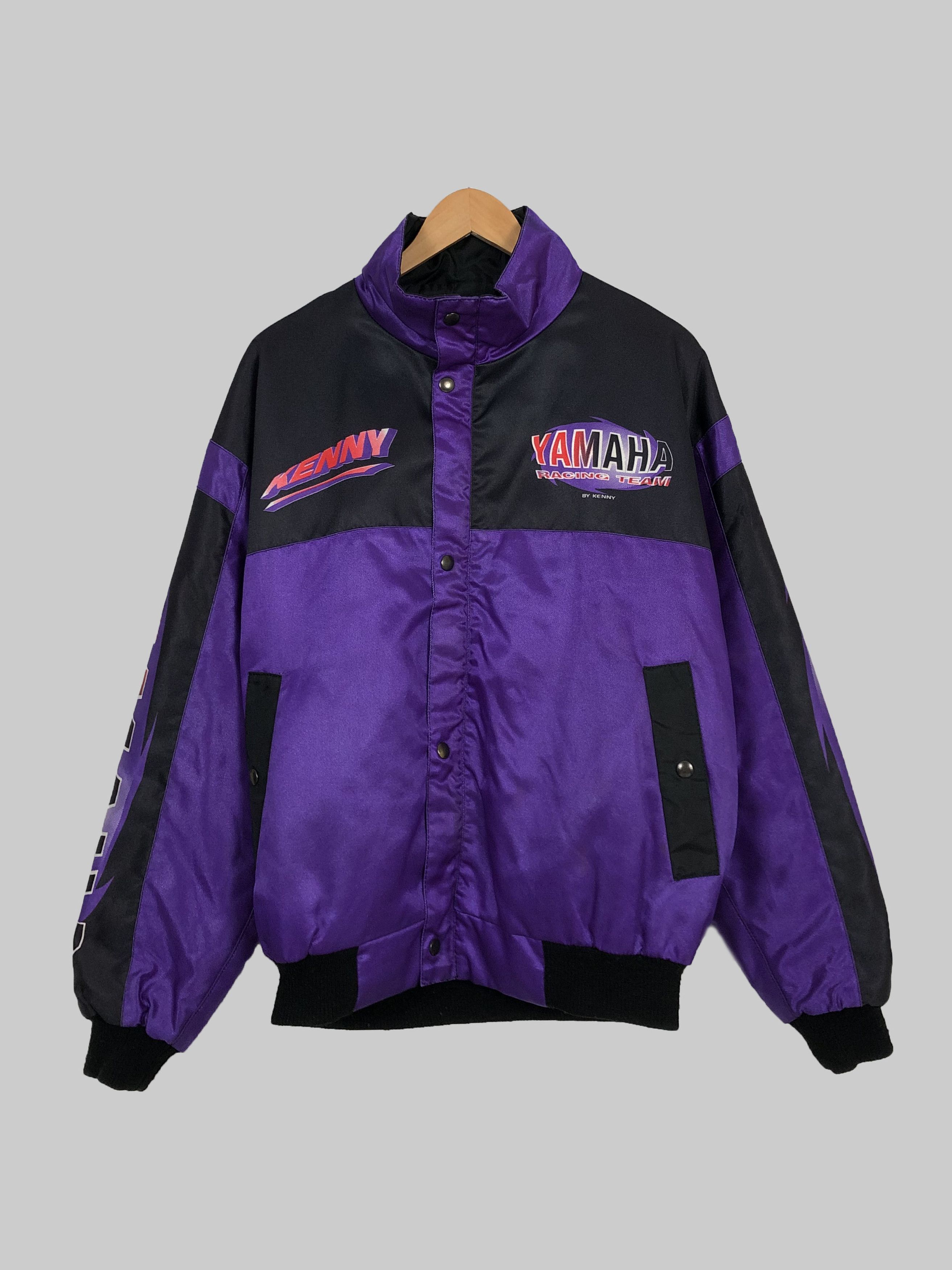 Vintage YAMAHA Racing Team offers by Kenny Jacket Full Zip Size XL purple/black 90s motorsport racewear