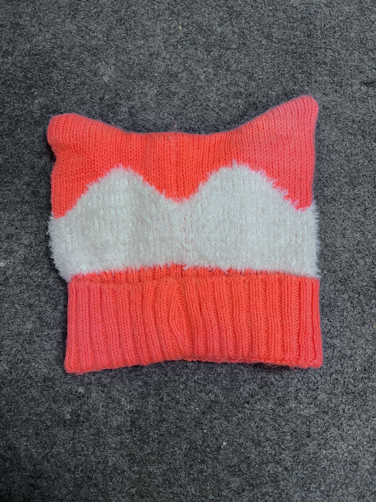 Vintage Unknown Bunny Horn orange Beanie hat Size ONE SIZE - 2 Thumbnail