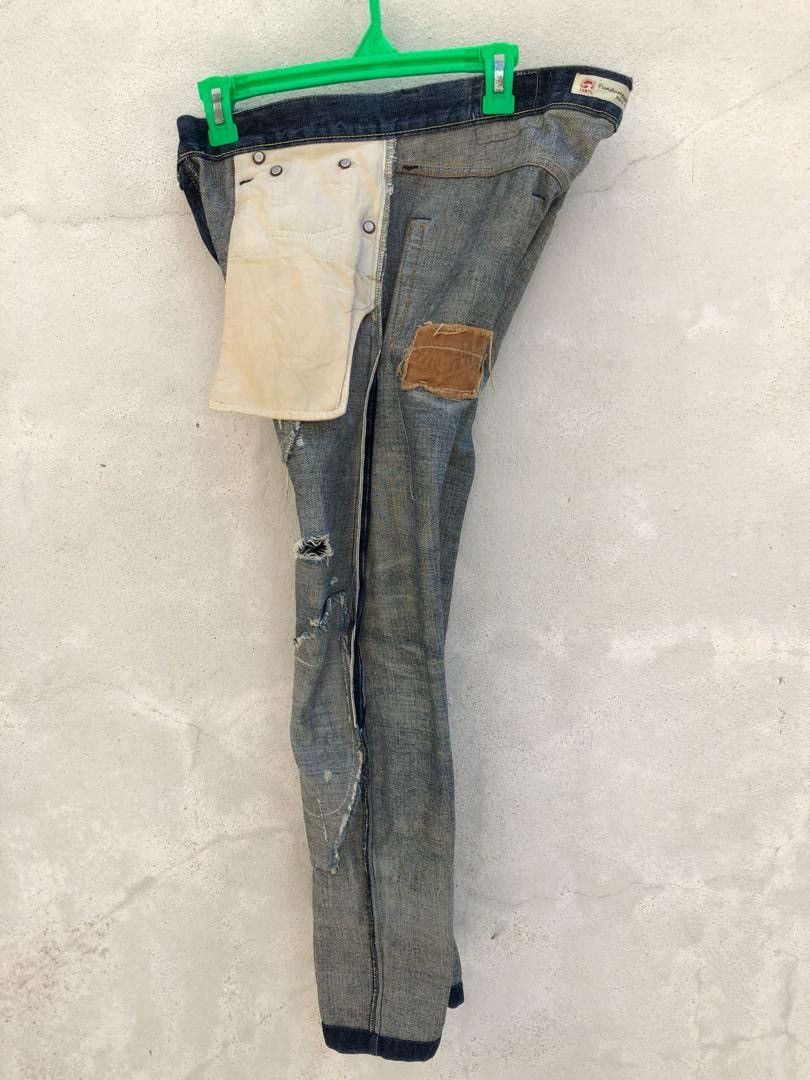 FDMTL Boro Patchwork Denim Skinny Jeans Size US 31 - 12 Thumbnail