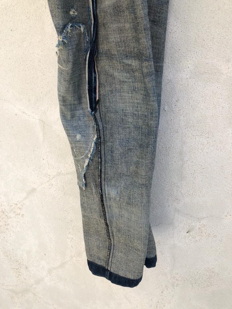 FDMTL Boro Patchwork Denim Skinny Jeans Size US 31 - 14 Thumbnail