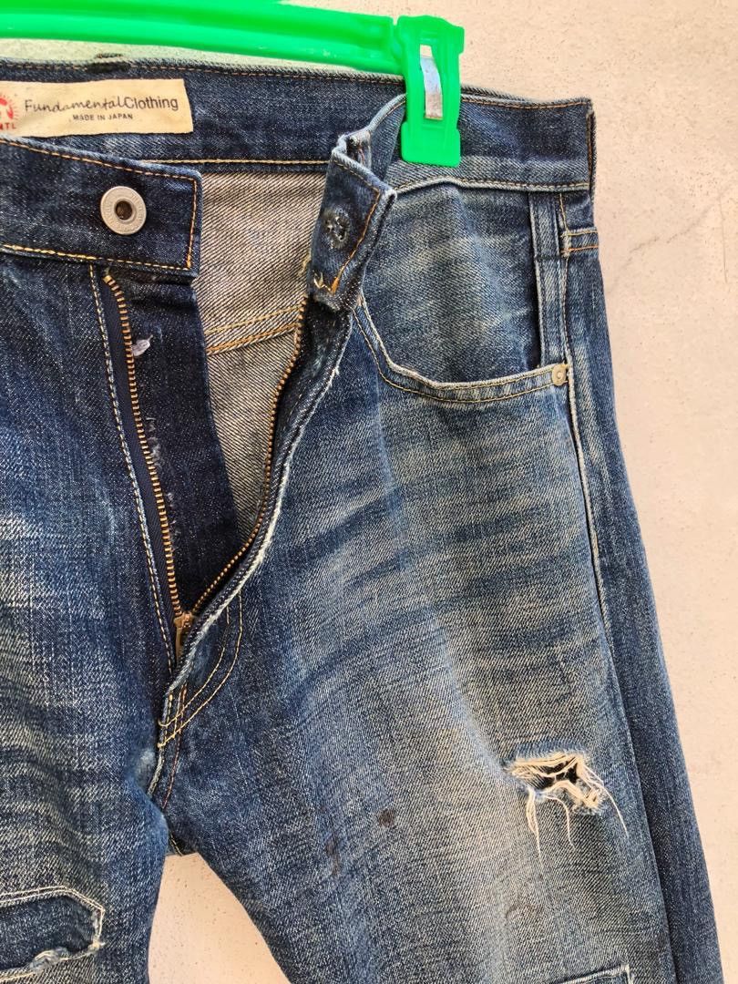 FDMTL Boro Patchwork Denim Skinny Jeans Size US 31 - 4 Thumbnail