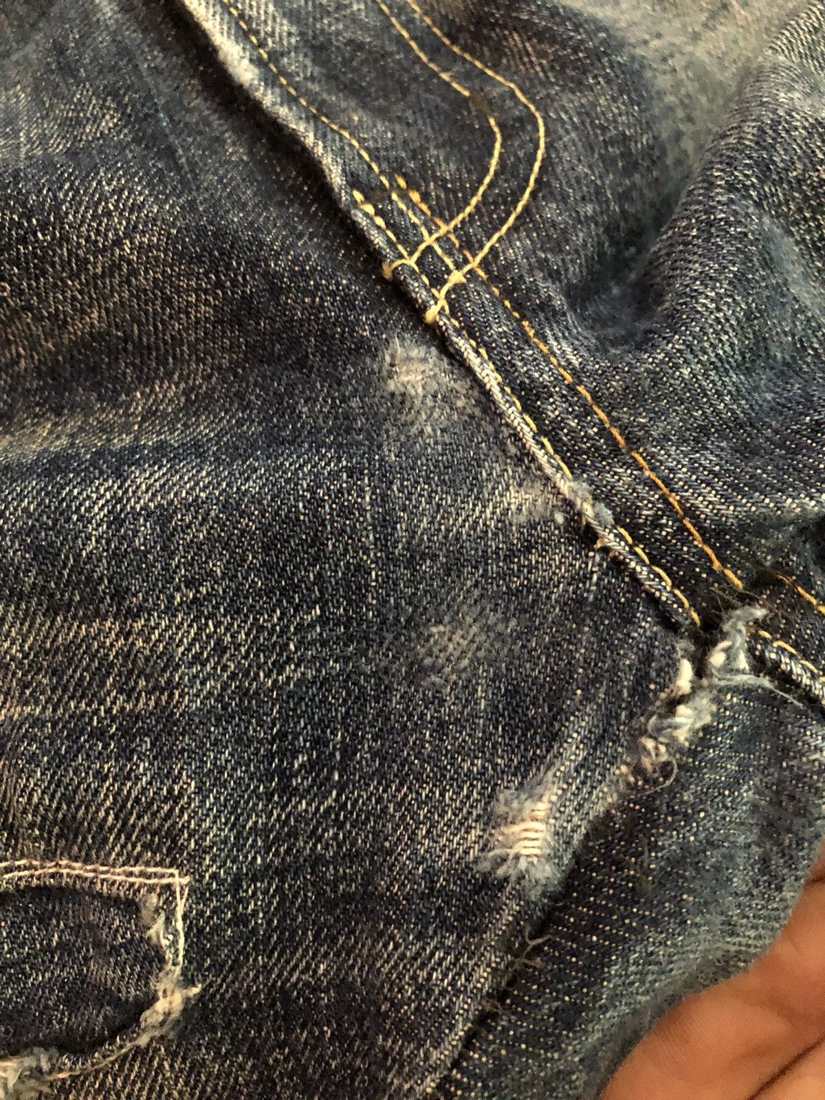 FDMTL Boro Patchwork Denim Skinny Jeans Size US 31 - 17 Thumbnail