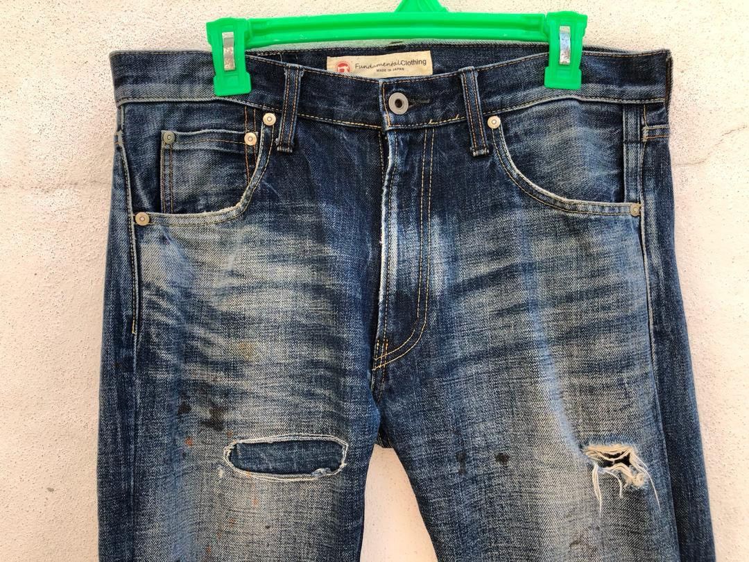 FDMTL Boro Patchwork Denim Skinny Jeans Size US 31 - 2 Thumbnail