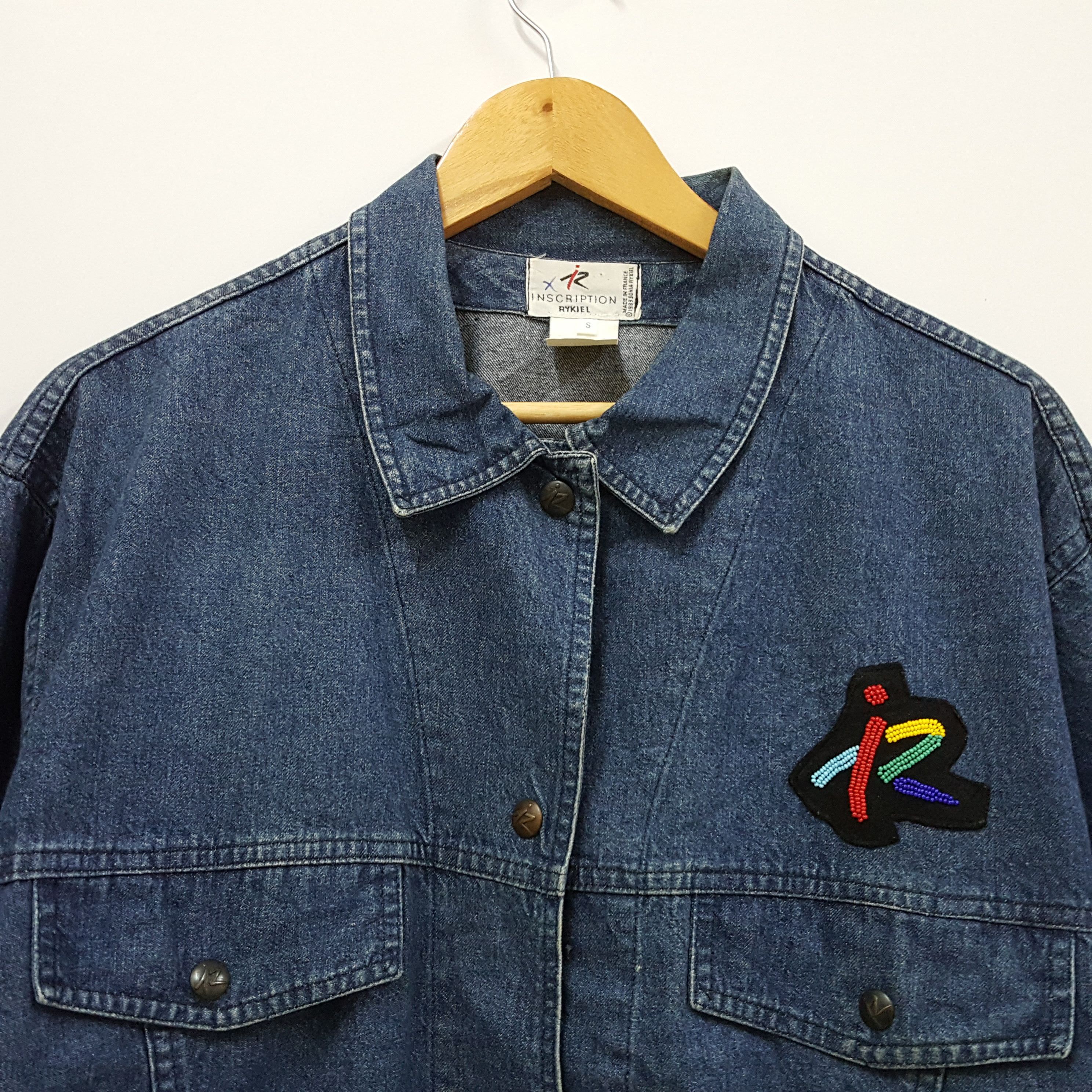 Sonia Rykiel × Vintage Vintage Inscription Rykiel SONIA RYKIEL design denim Jacket Size US S / EU 44-46 / 1 - 4 Thumbnail