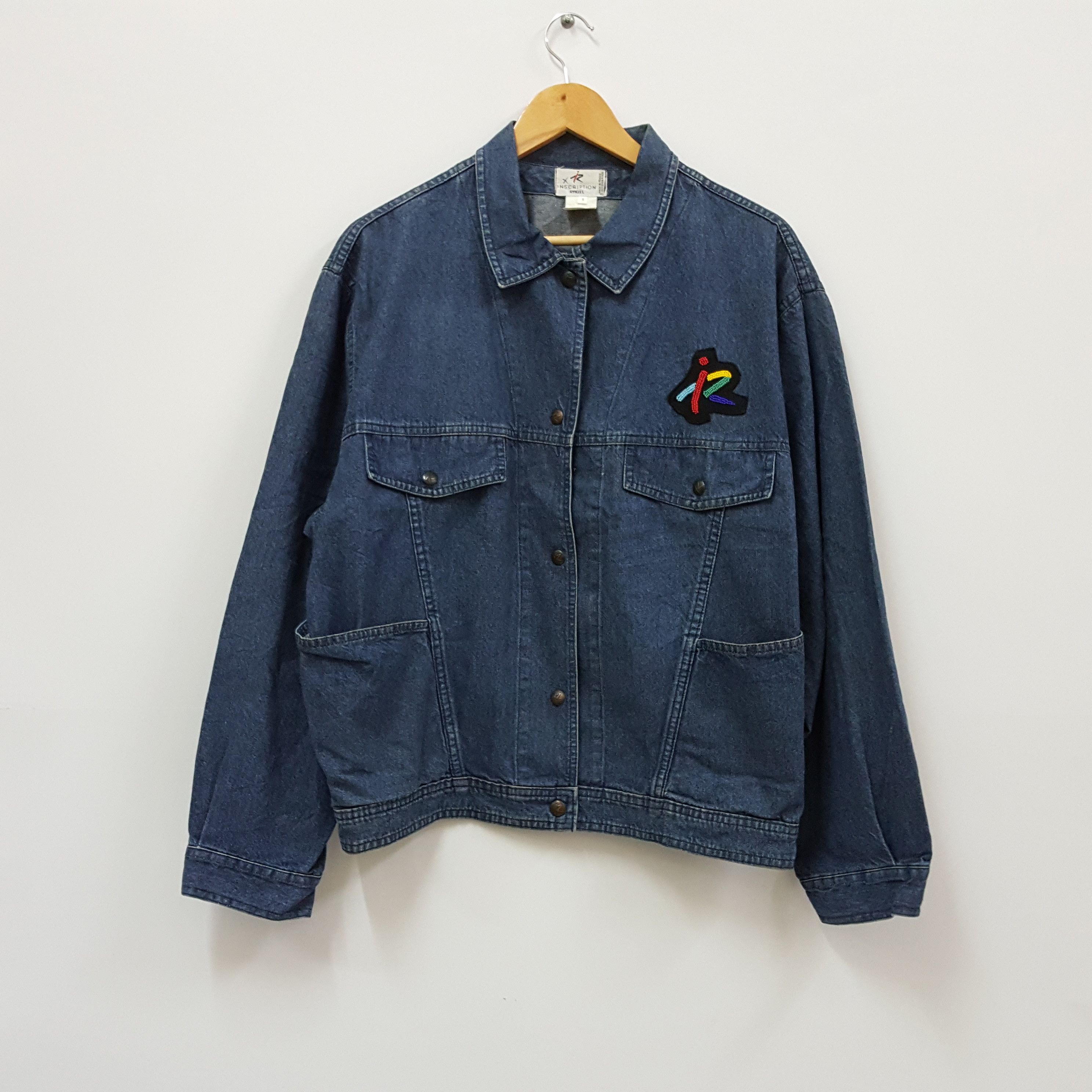 Sonia Rykiel × Vintage Vintage Inscription Rykiel SONIA RYKIEL design denim Jacket Size US S / EU 44-46 / 1 - 1 Thumbnail