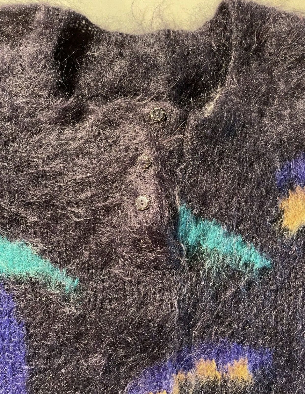 Japanese Brand RARE vintage mohair cardigan sweater Size US M / EU 48-50 / 2 - 4 Thumbnail