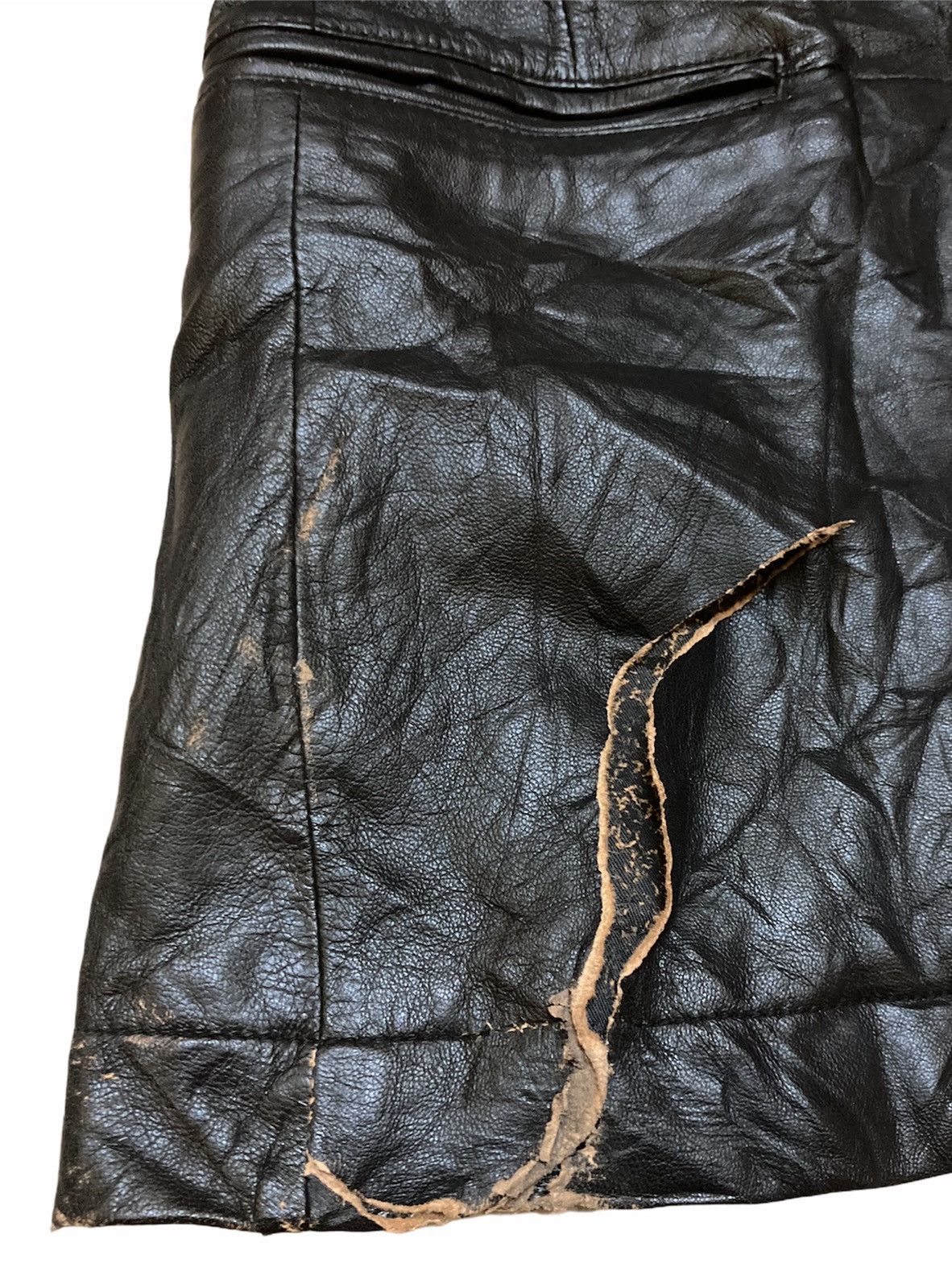 Hysteric Glamour DISTRESSED THEE HYSTERIC XXX LEATHER JACKET Size US S / EU 44-46 / 1 - 10 Thumbnail