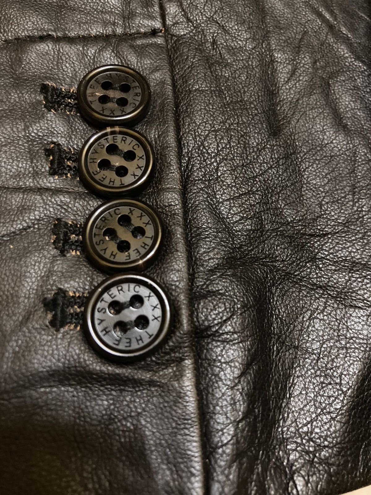 Hysteric Glamour DISTRESSED THEE HYSTERIC XXX LEATHER JACKET Size US S / EU 44-46 / 1 - 8 Thumbnail