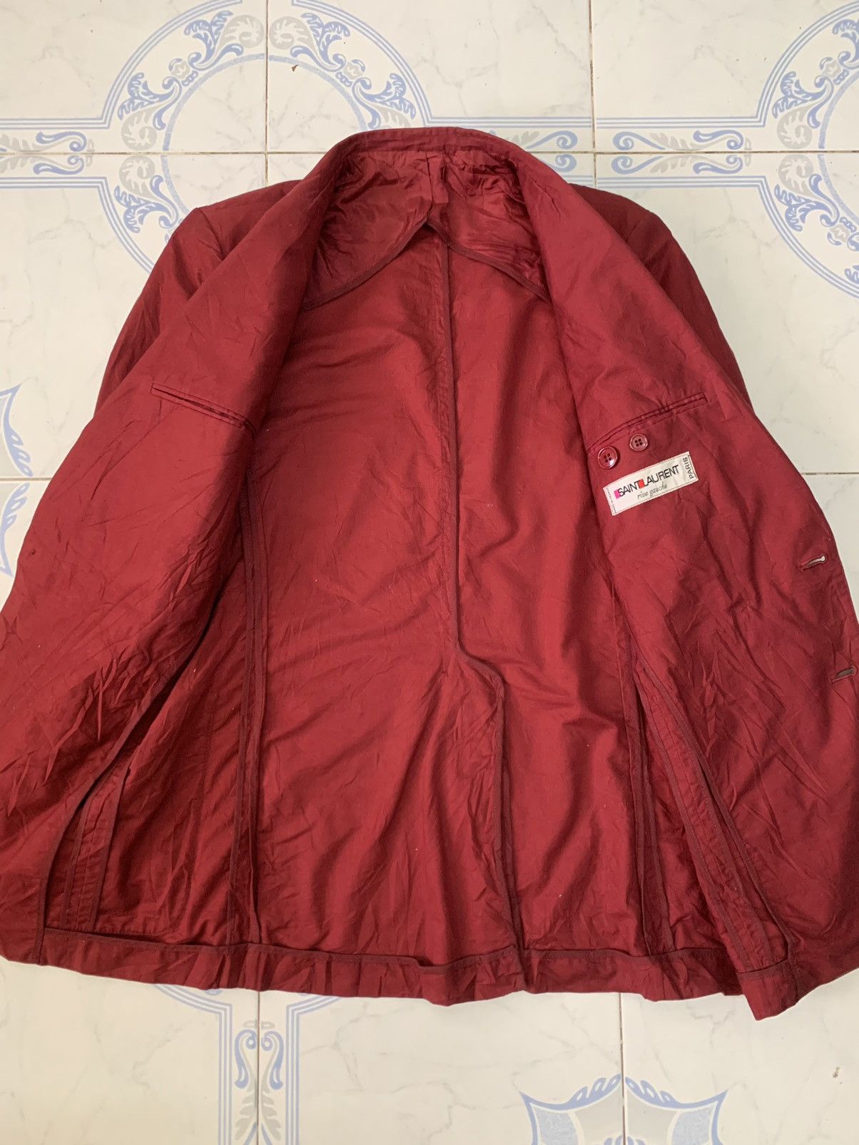 Saint Laurent Paris Vtg Saint Laurent Rive Gauche Jacket Coat Made in France Size US S / EU 44-46 / 1 - 12 Thumbnail