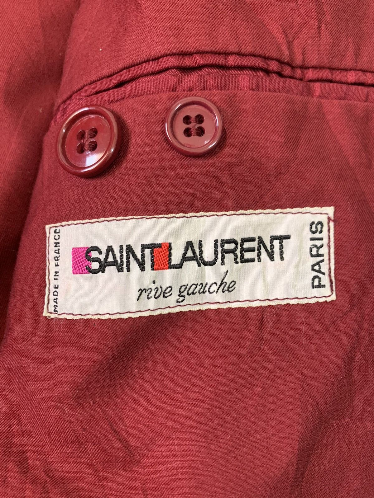 Saint Laurent Paris Vtg Saint Laurent Rive Gauche Jacket Coat Made in France Size US S / EU 44-46 / 1 - 16 Thumbnail