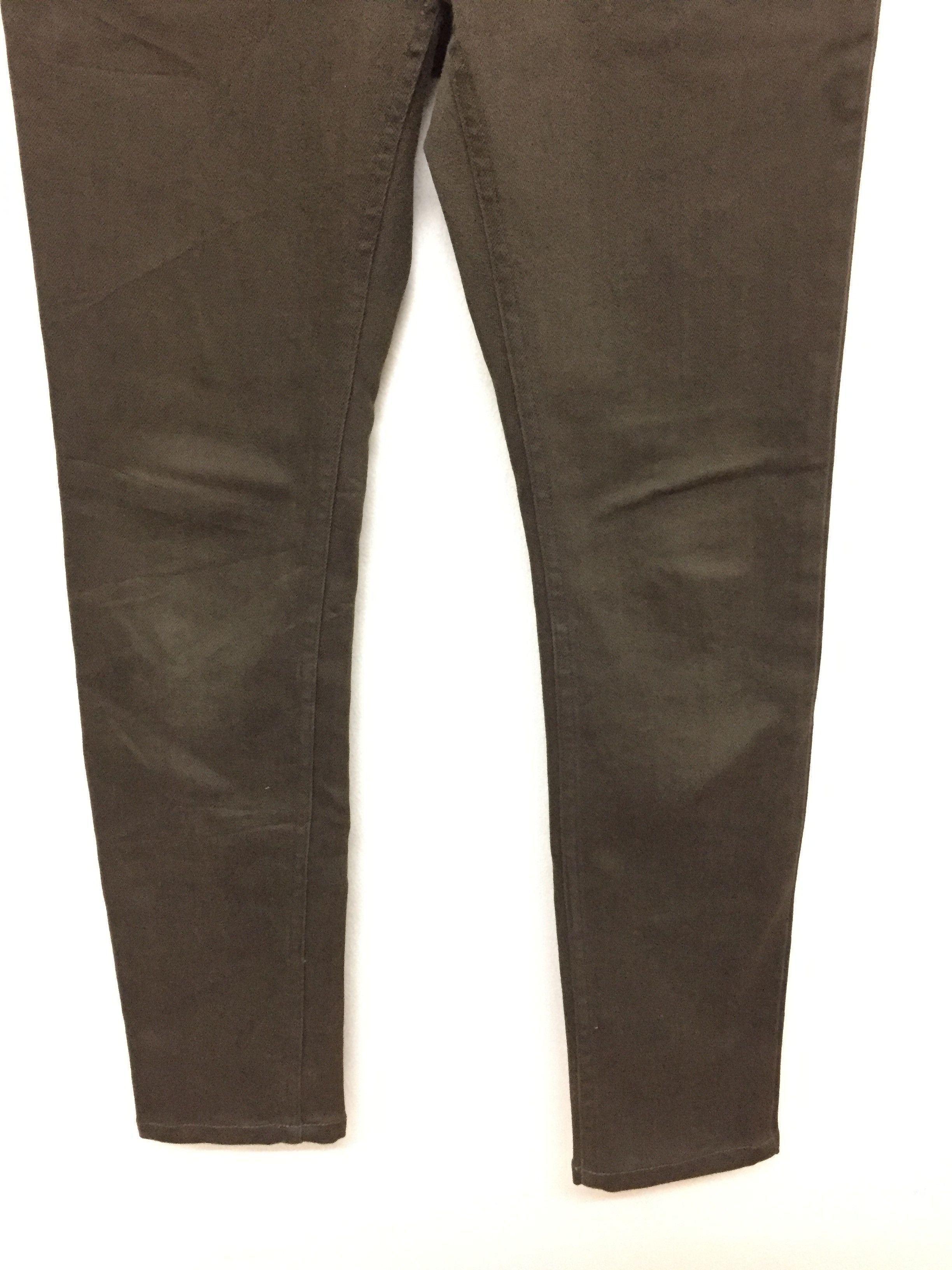 Hysteric Glamour Olive Button fly Elastic Slim pants Size 29" - 4 Thumbnail