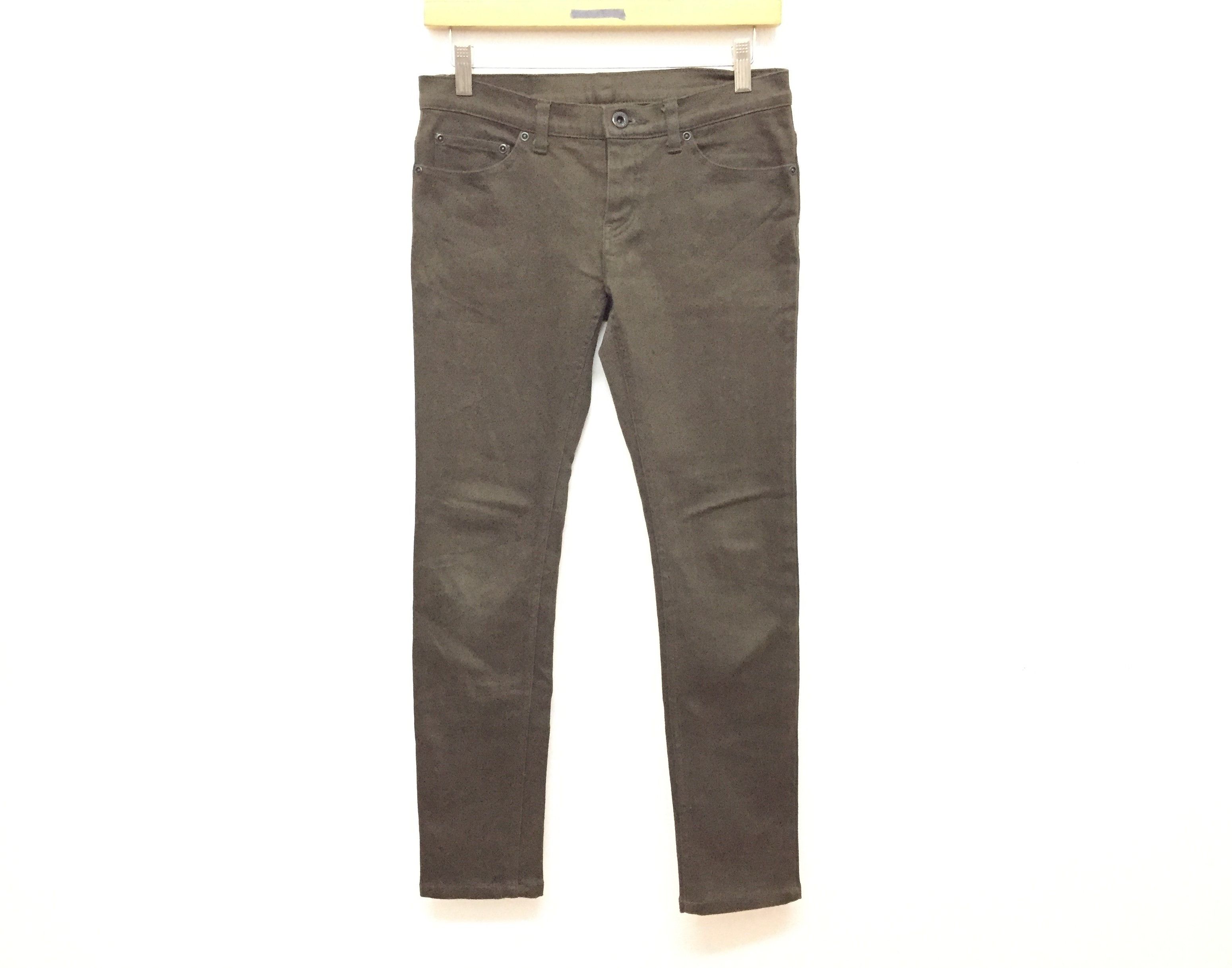 Hysteric Glamour Olive Button fly Elastic Slim pants Size 29" - 2 Thumbnail
