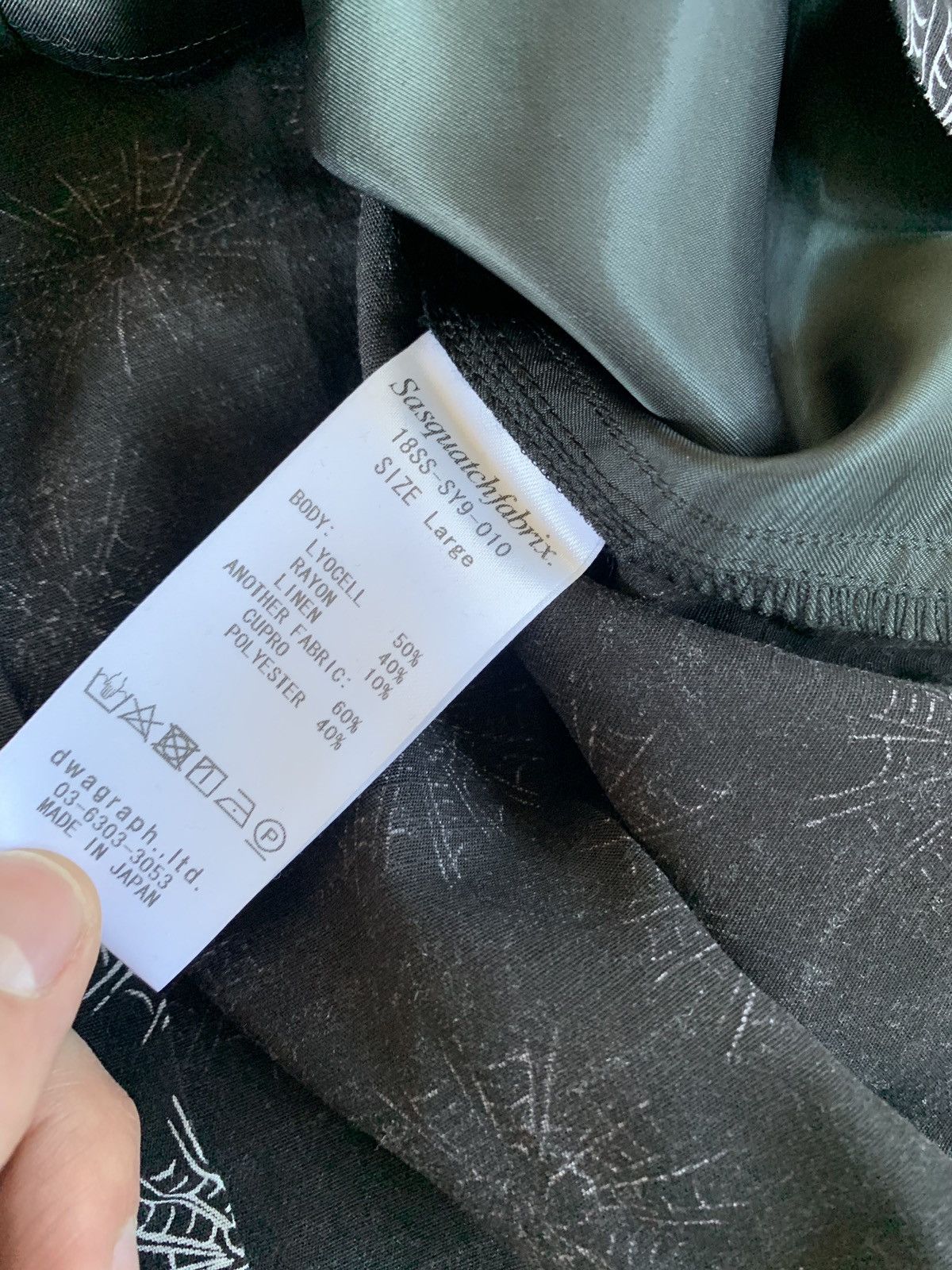 Sasquatchfabrix Oriental Black Button Up Size US L / EU 52-54 / 3 - 15 Thumbnail