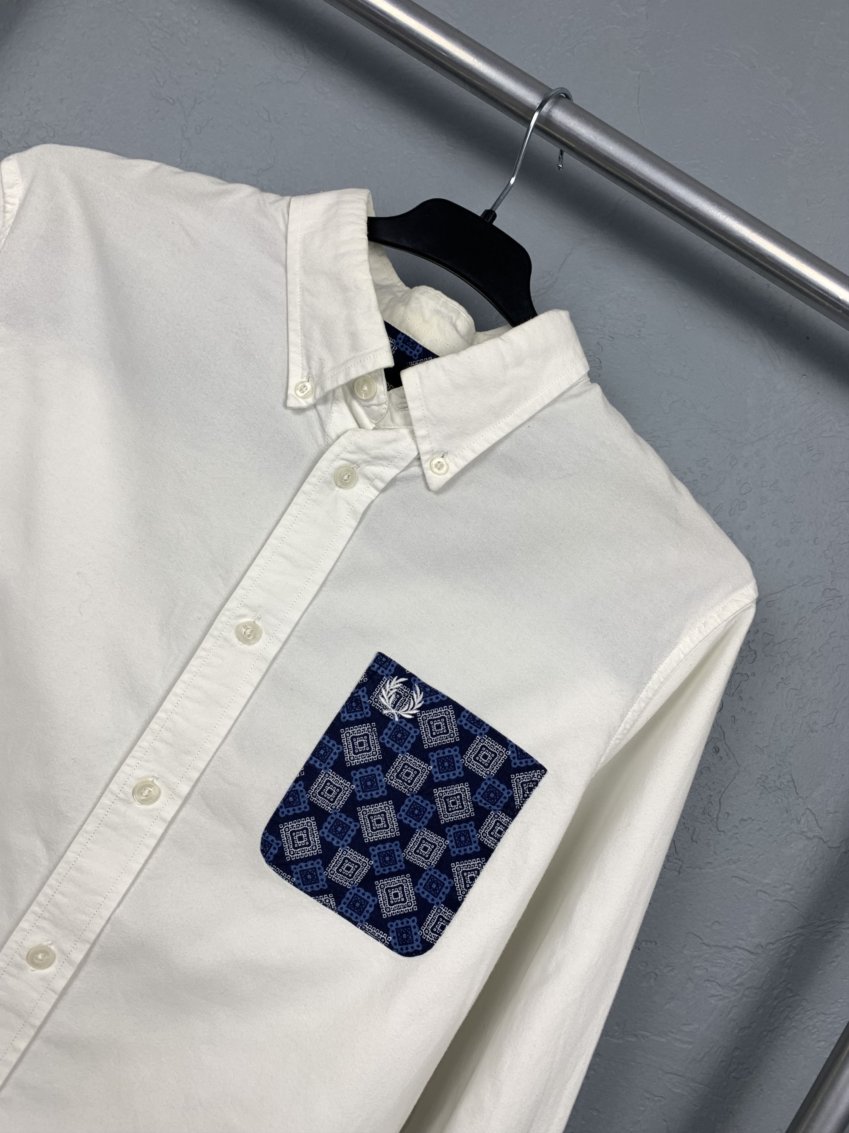 Drake's × Fred Perry Fred Perry x Drakes Vintage Mens Long Sleeve Shirt Size US M / EU 48-50 / 2 - 2 Thumbnail