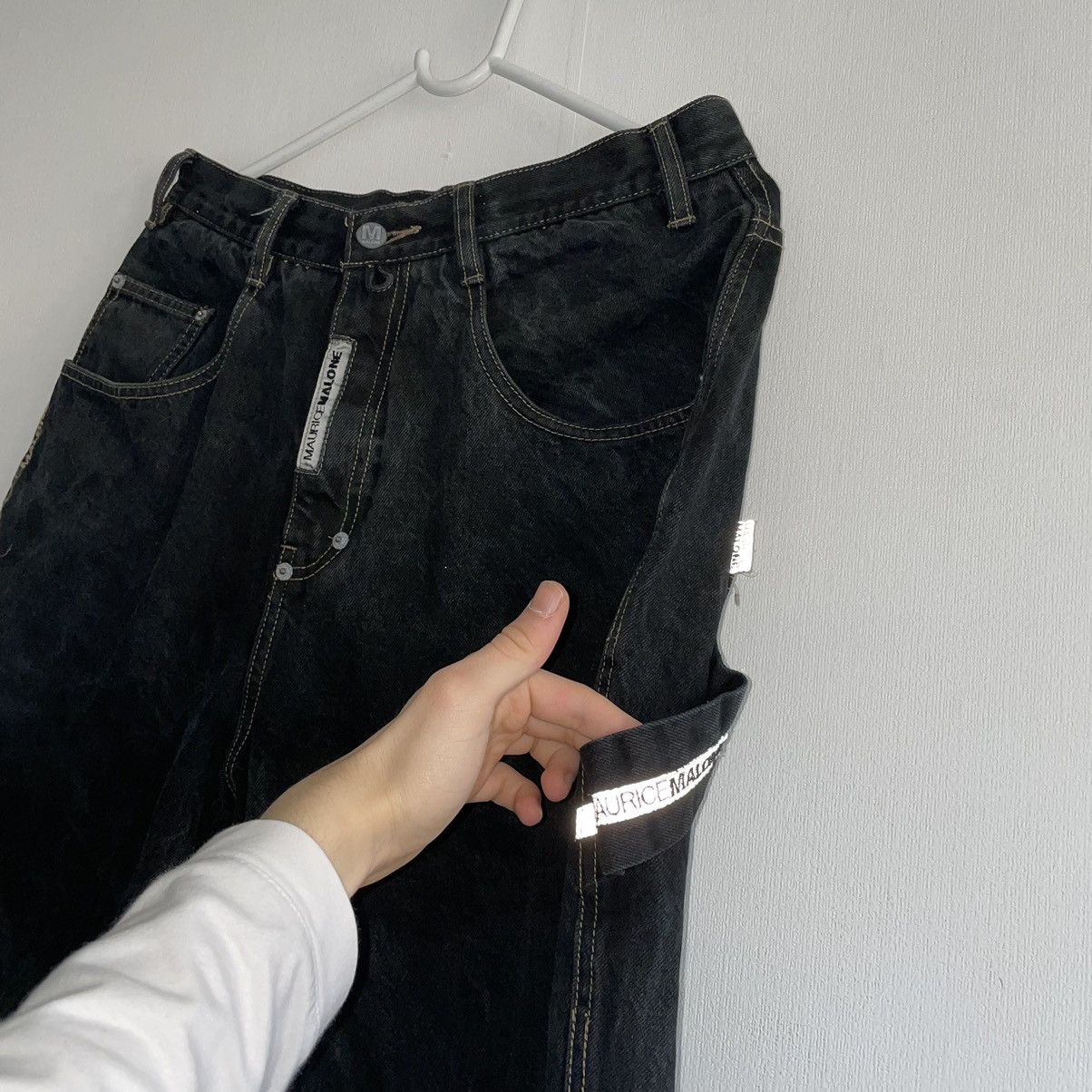 Japanese Brand Vintage Maurice Malone Rap Carpenter Jeans Size US 30 / EU 46 - 9 Thumbnail